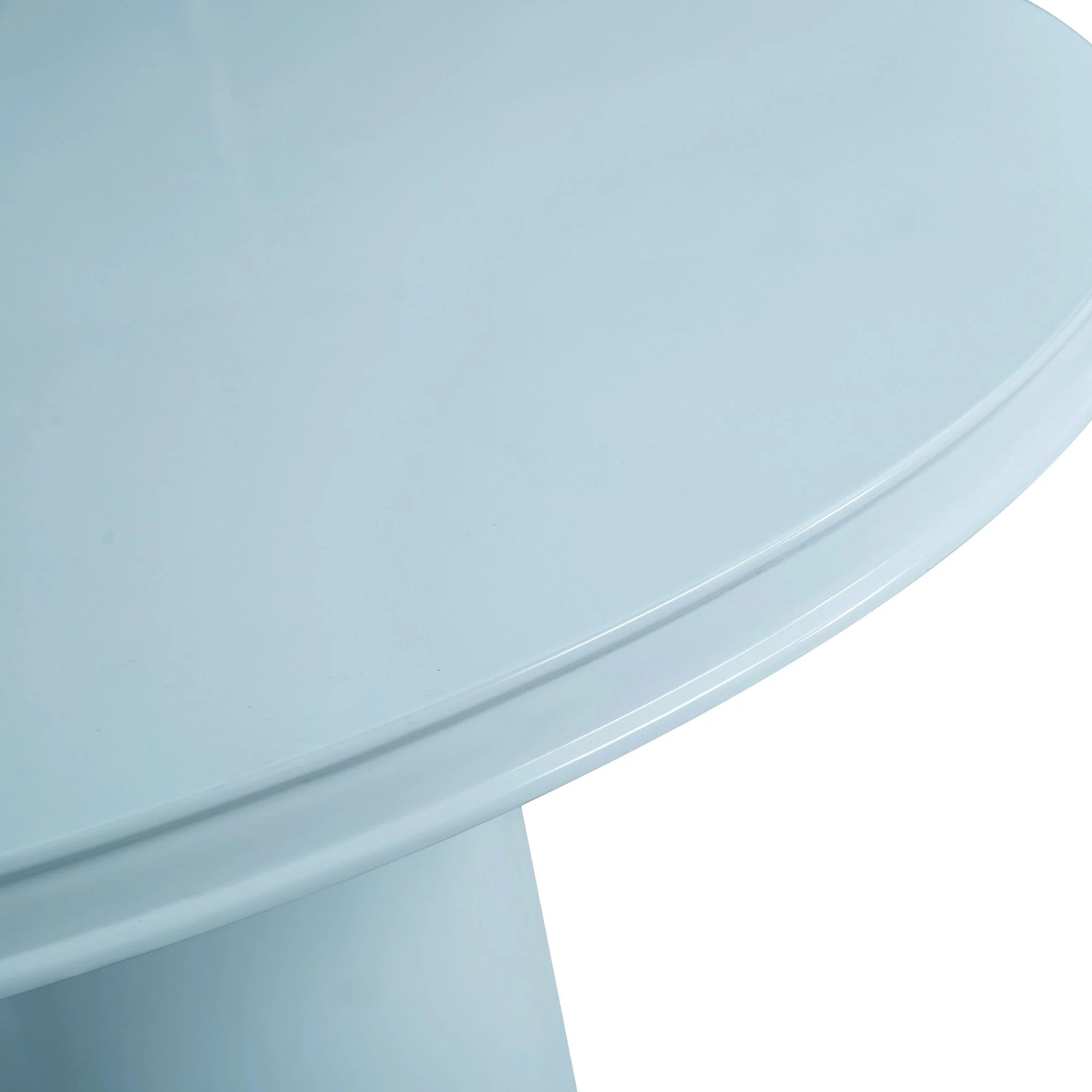 Elora Blue Lacquer Round Dining Table - Image 8