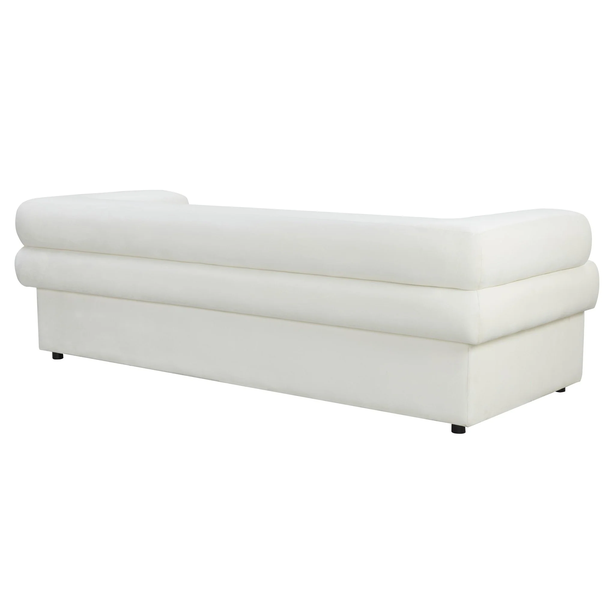 Elsa Cream Velvet Sofa - Image 5