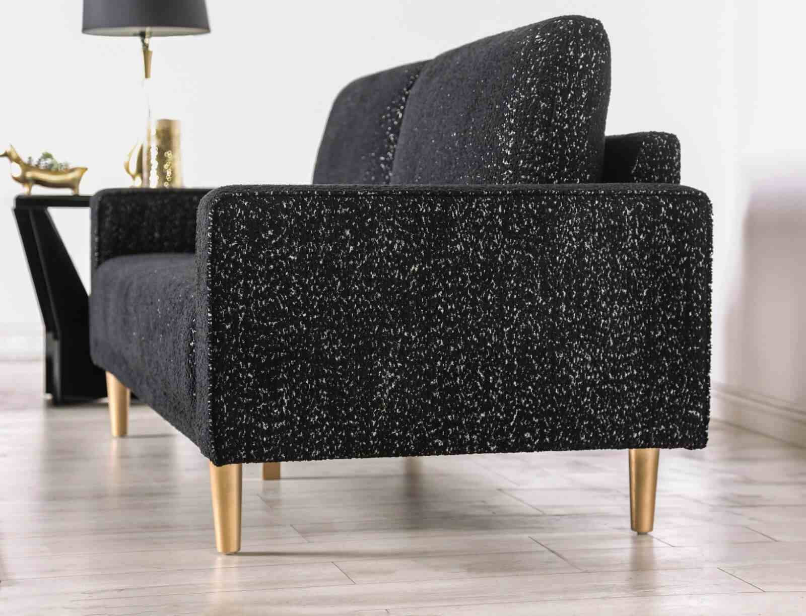 Elverum Loveseat, Black - Image 5