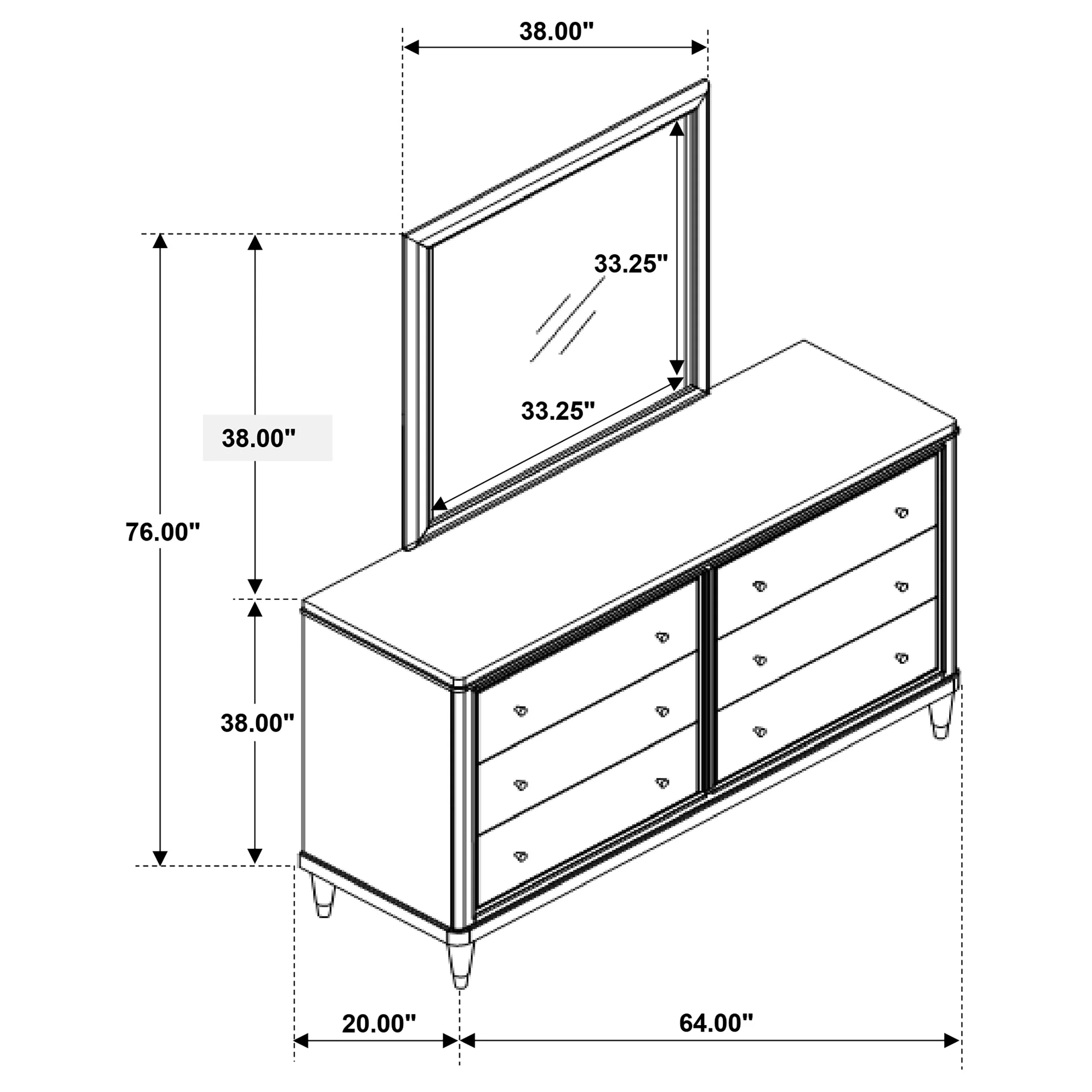 Emberlyn Dresser with Mirror - Image 13