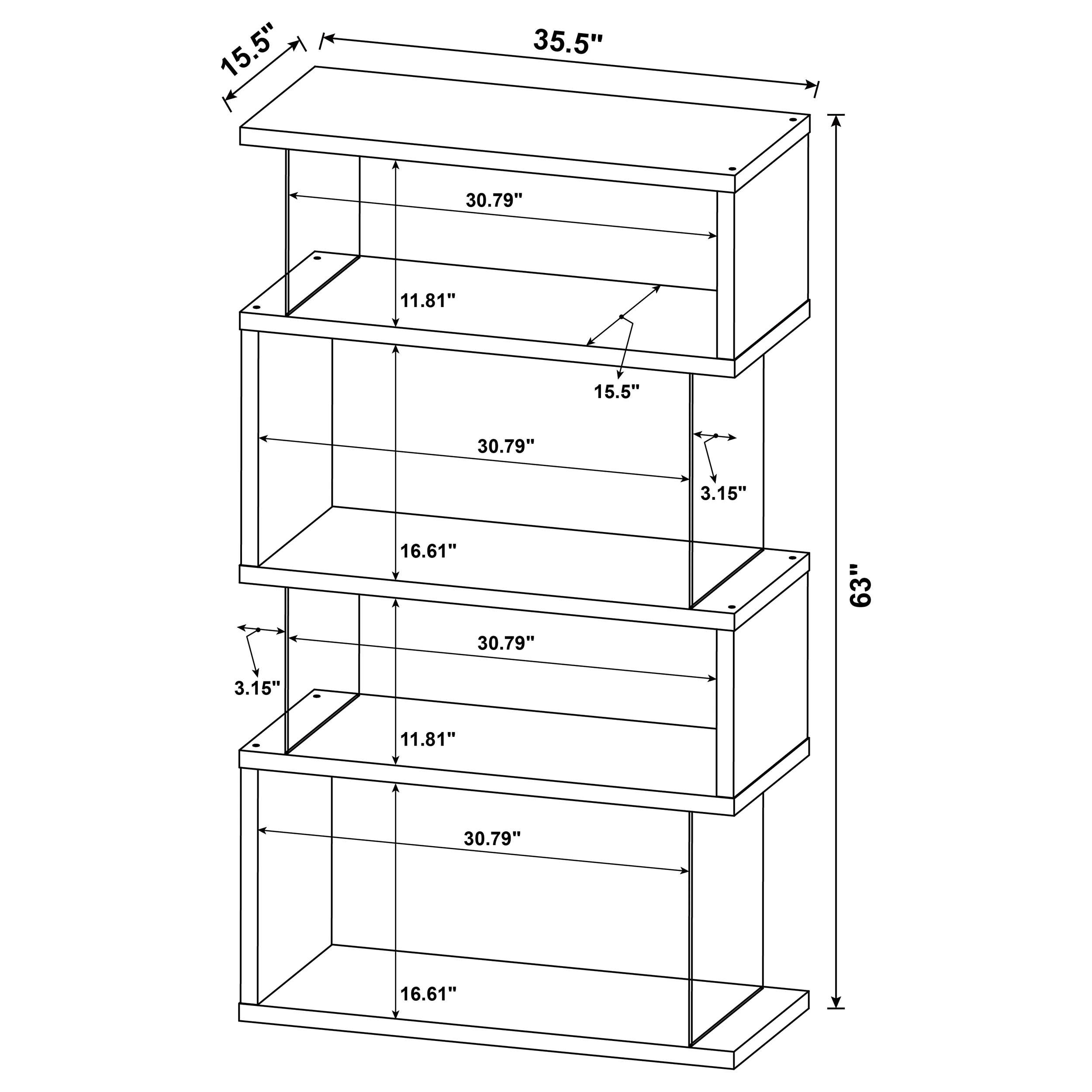 Emelle Bookshelf - Image 11