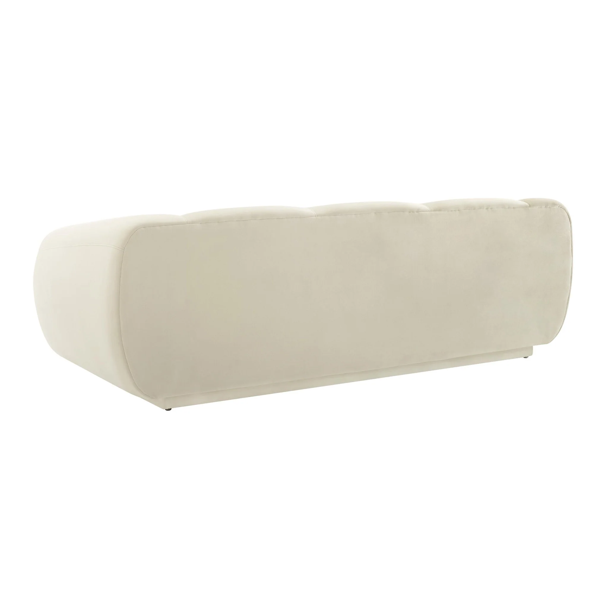 Emmet Cream Velvet Sofa - Image 4