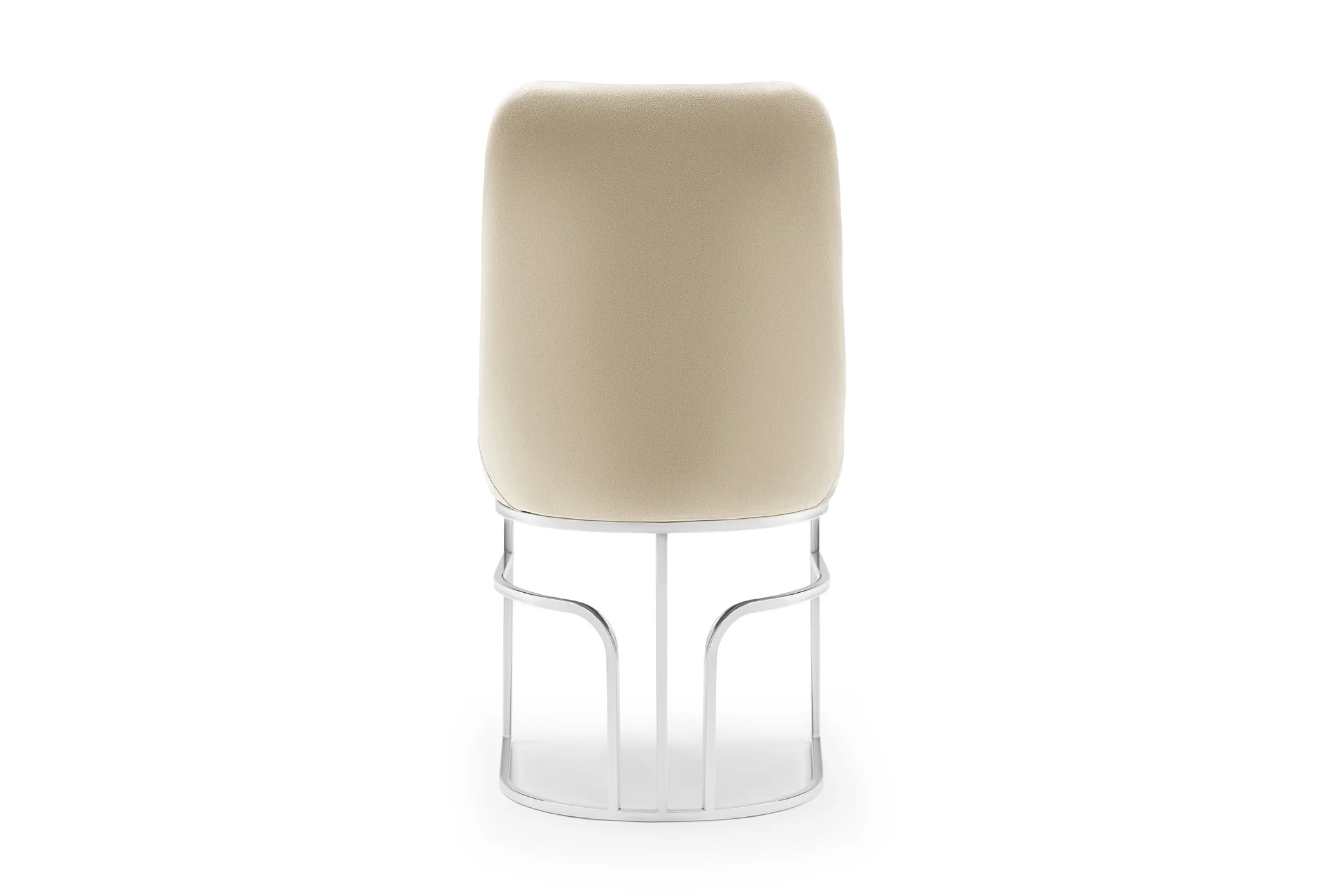 Emrald Steel Legs Beige - 2 Chairs Per Box - Image 4