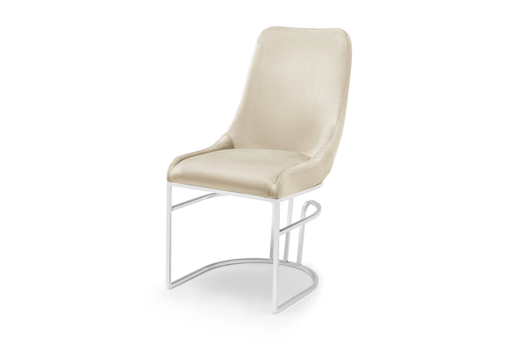 Emrald Steel Legs Beige - 2 Chairs Per Box - Image 6