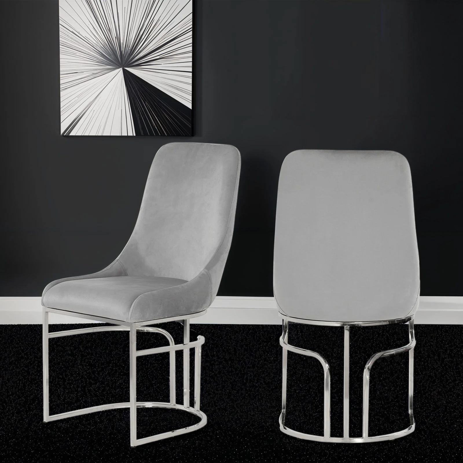 Emrald Steel Legs Gray - 2 Chairs Per Box - Image 9