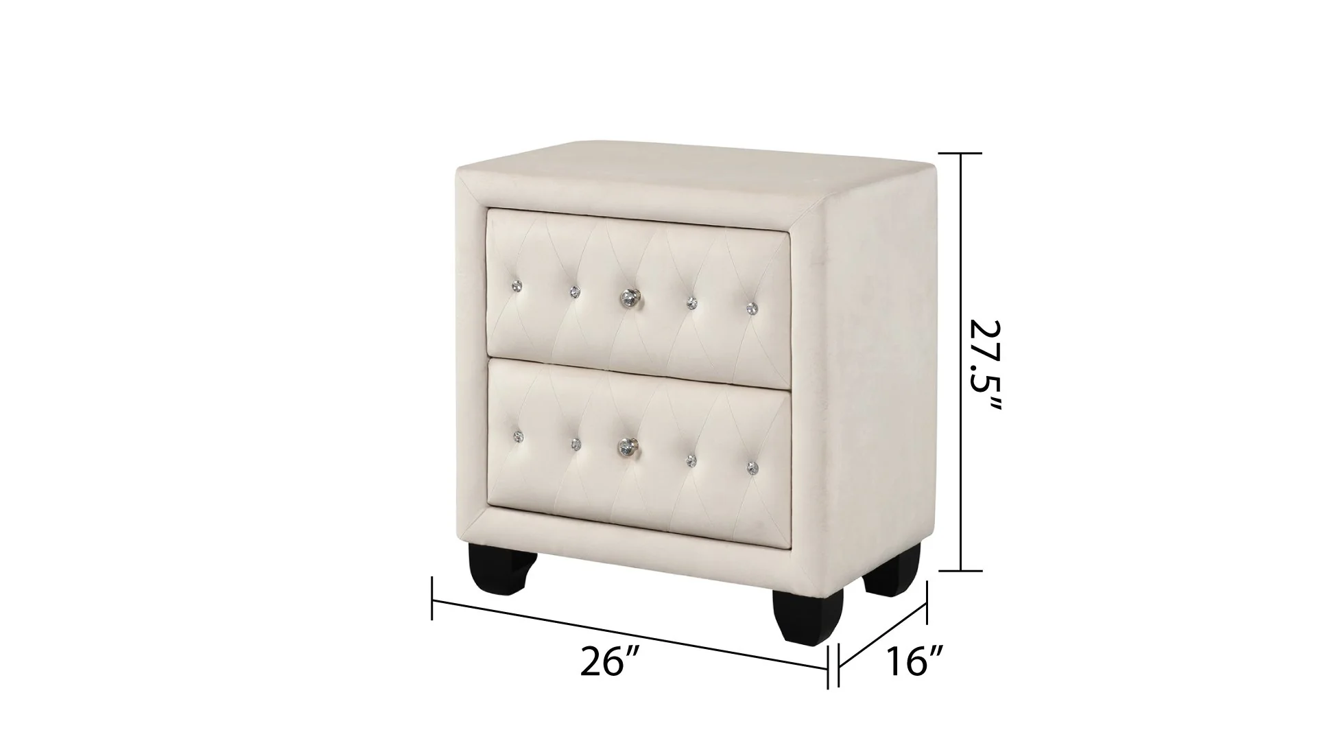 Encore King 5PC Vanity Bedroom Set Beige - Image 17