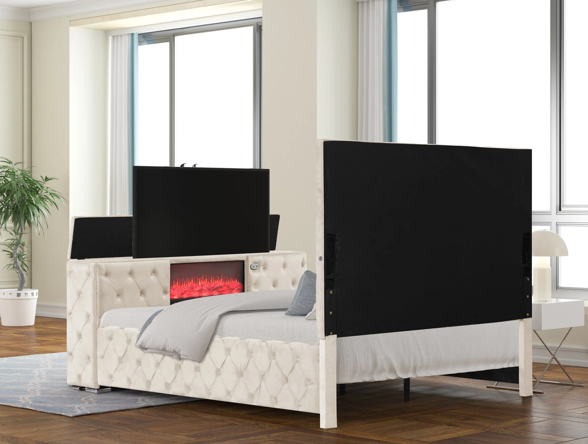 Encore Queen 4PC Bedroom Set Beige - Image 5