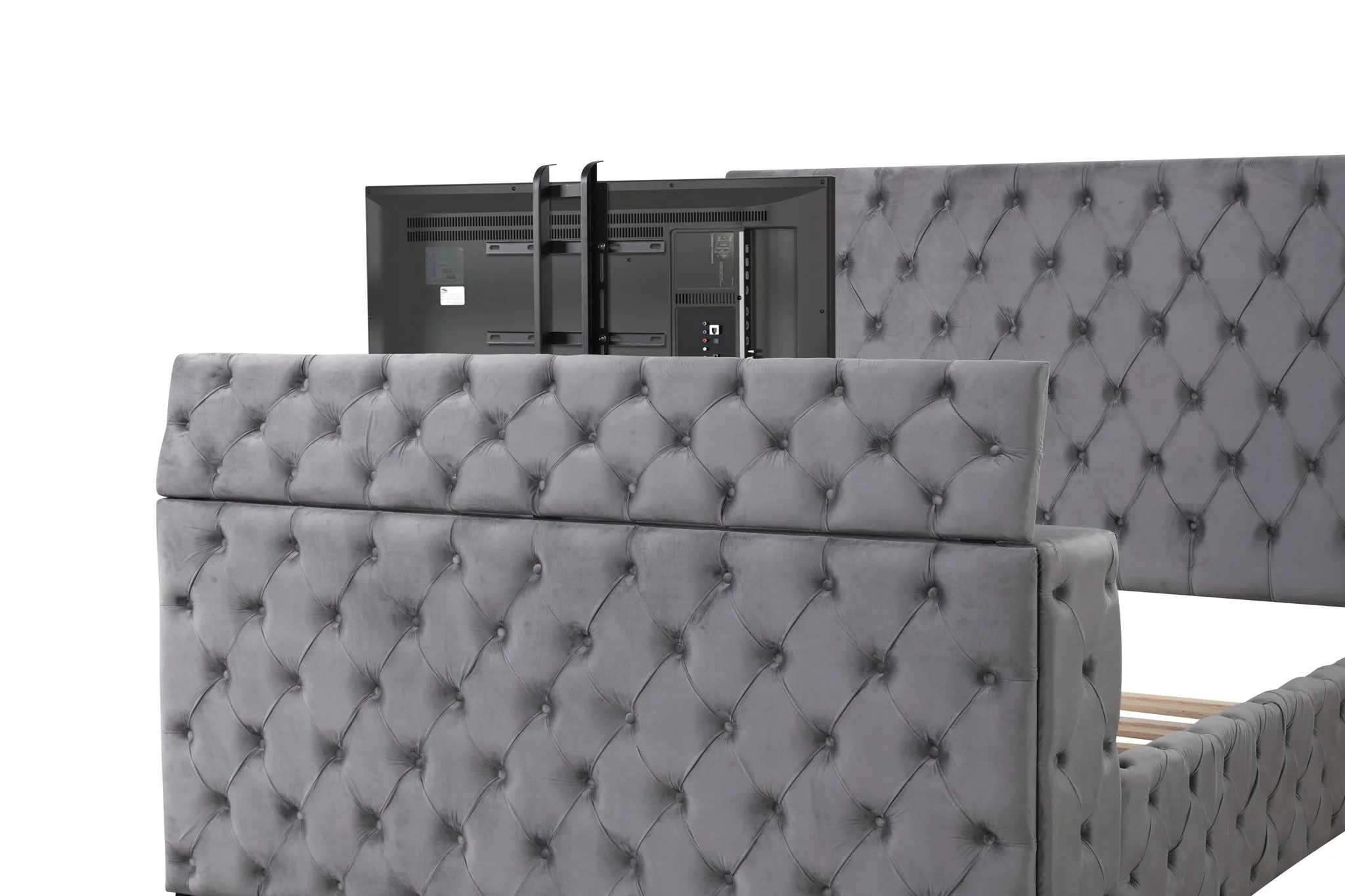 Encore Queen 5PC Vanity Bedroom Set Gray - Image 6