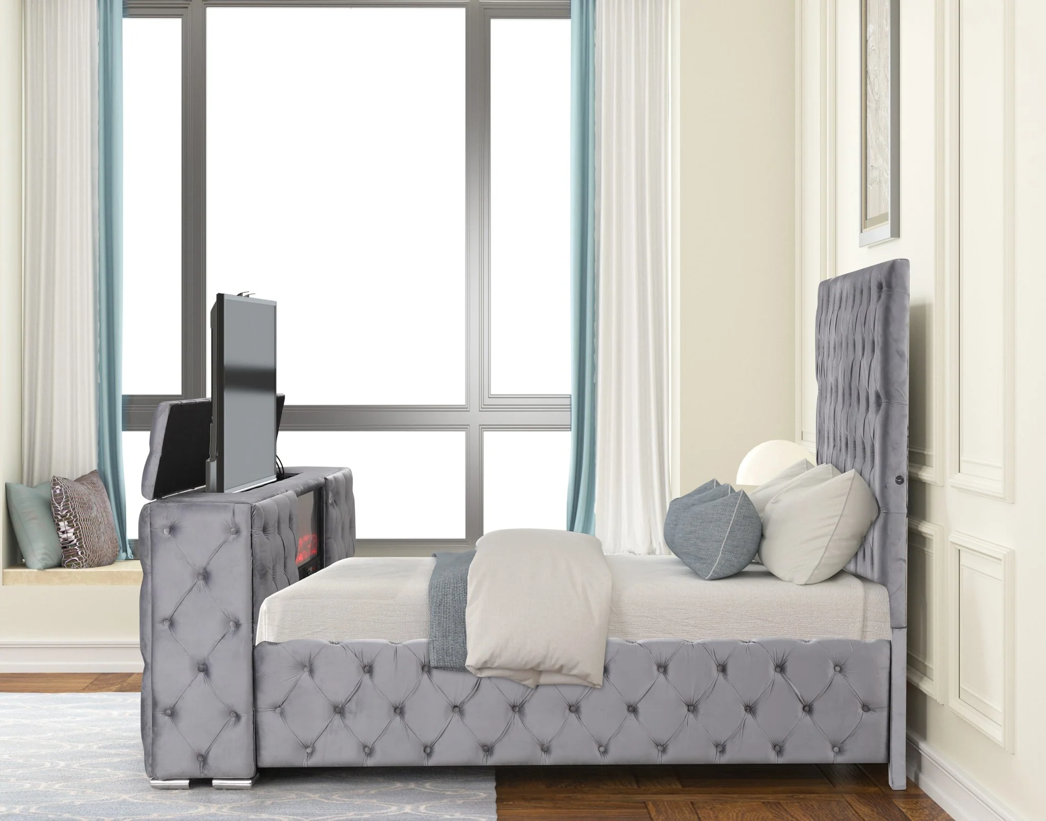 Encore Queen Bed Gray - Image 3