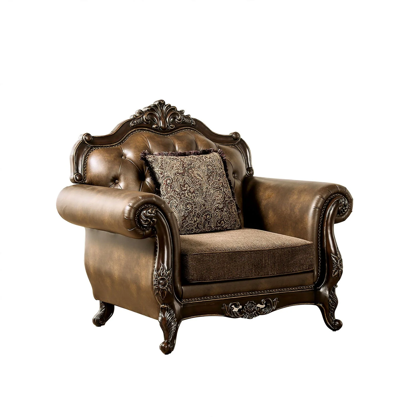Ensenada Chair, Dark Cherry/Brown - Image 3