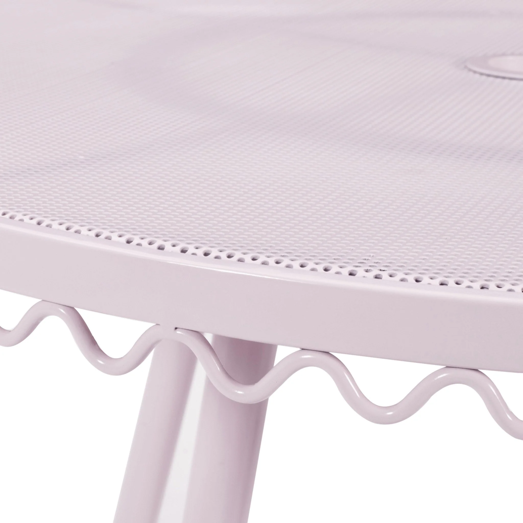Erica Pink Wrought Iron Outdoor Cafe Table - Image 5