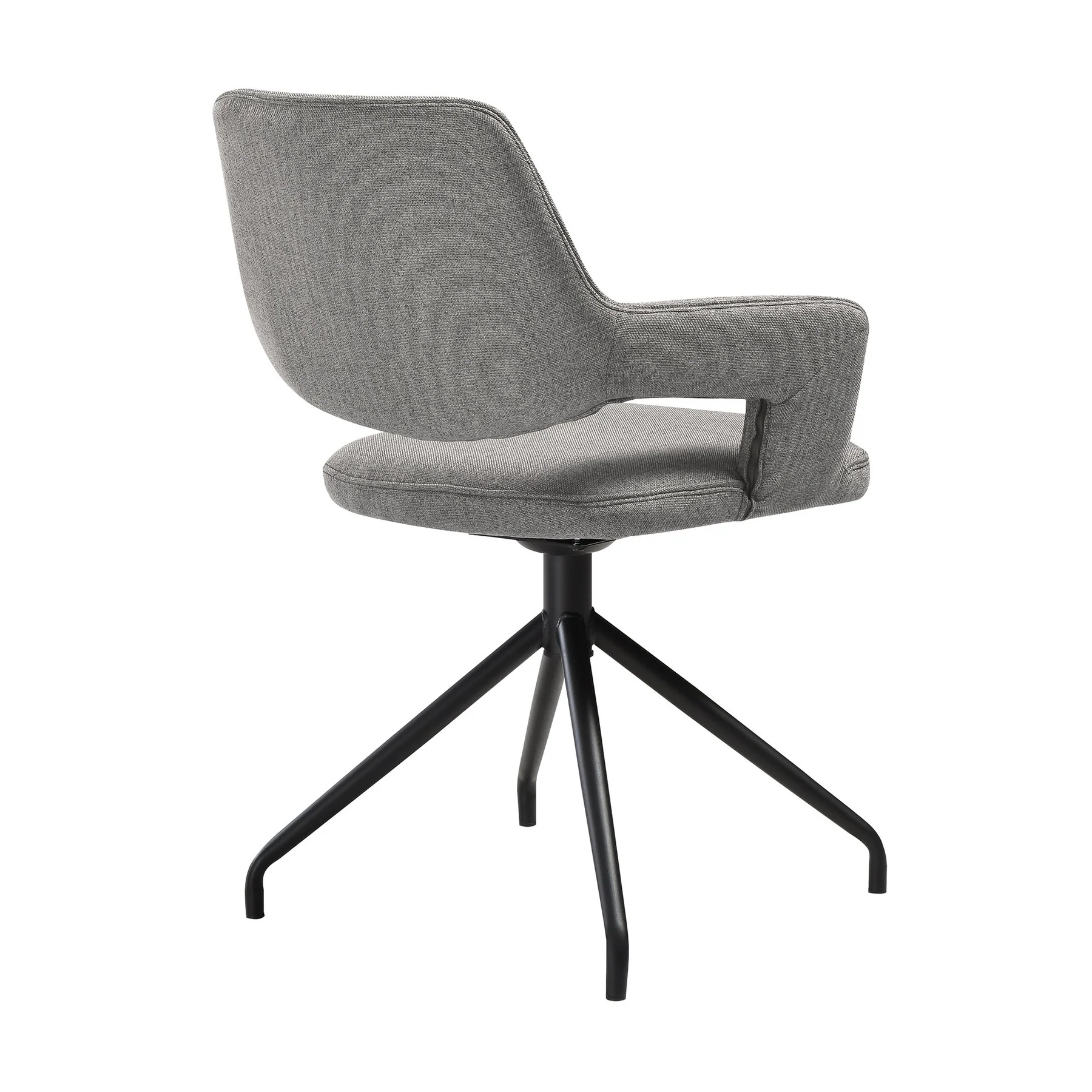 Esme Penny 5 Piece Dining Set with Gray Fabric Chairs - Image 3