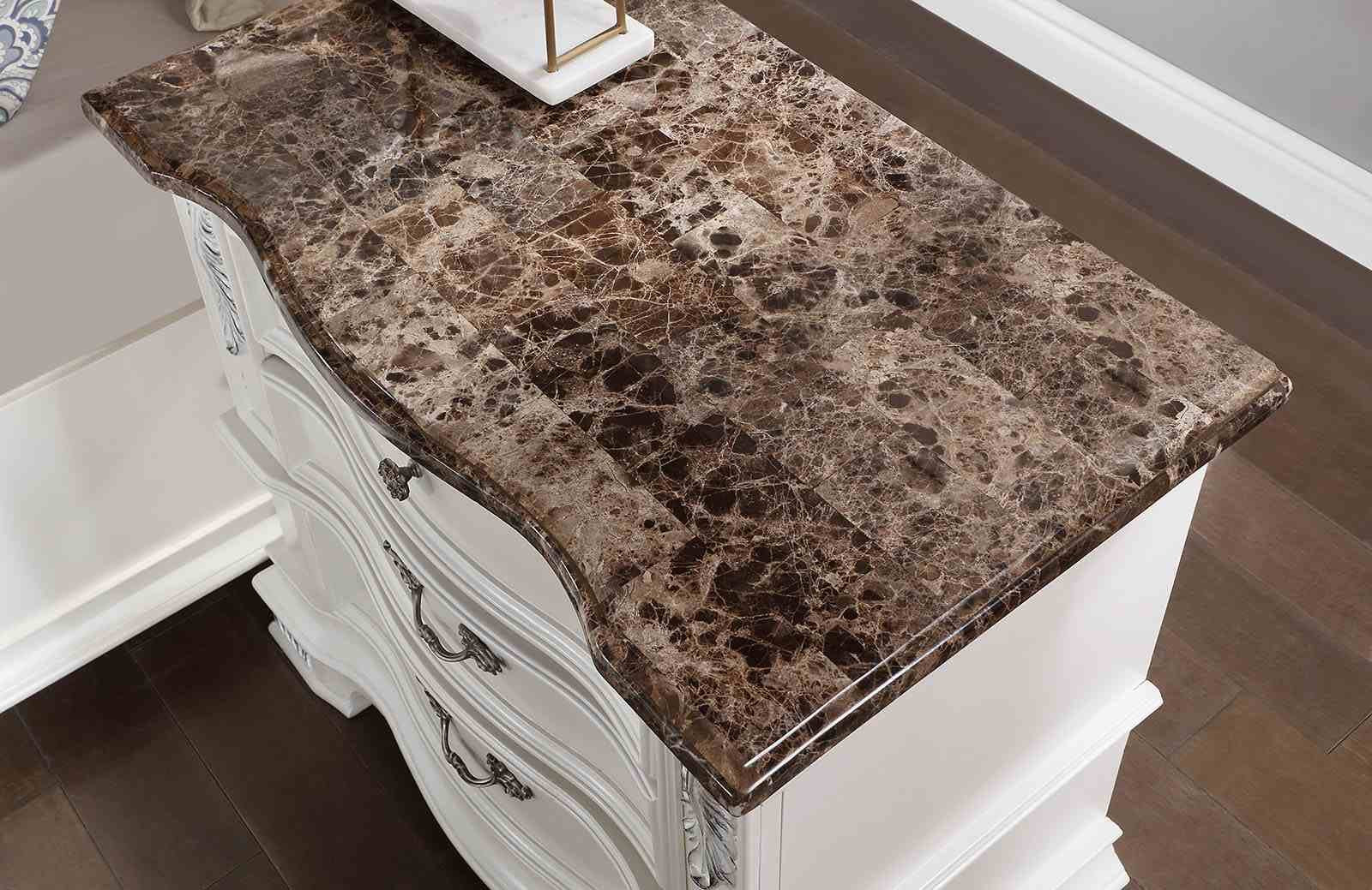 Esparanza Nightstand, Pearl White - Image 3