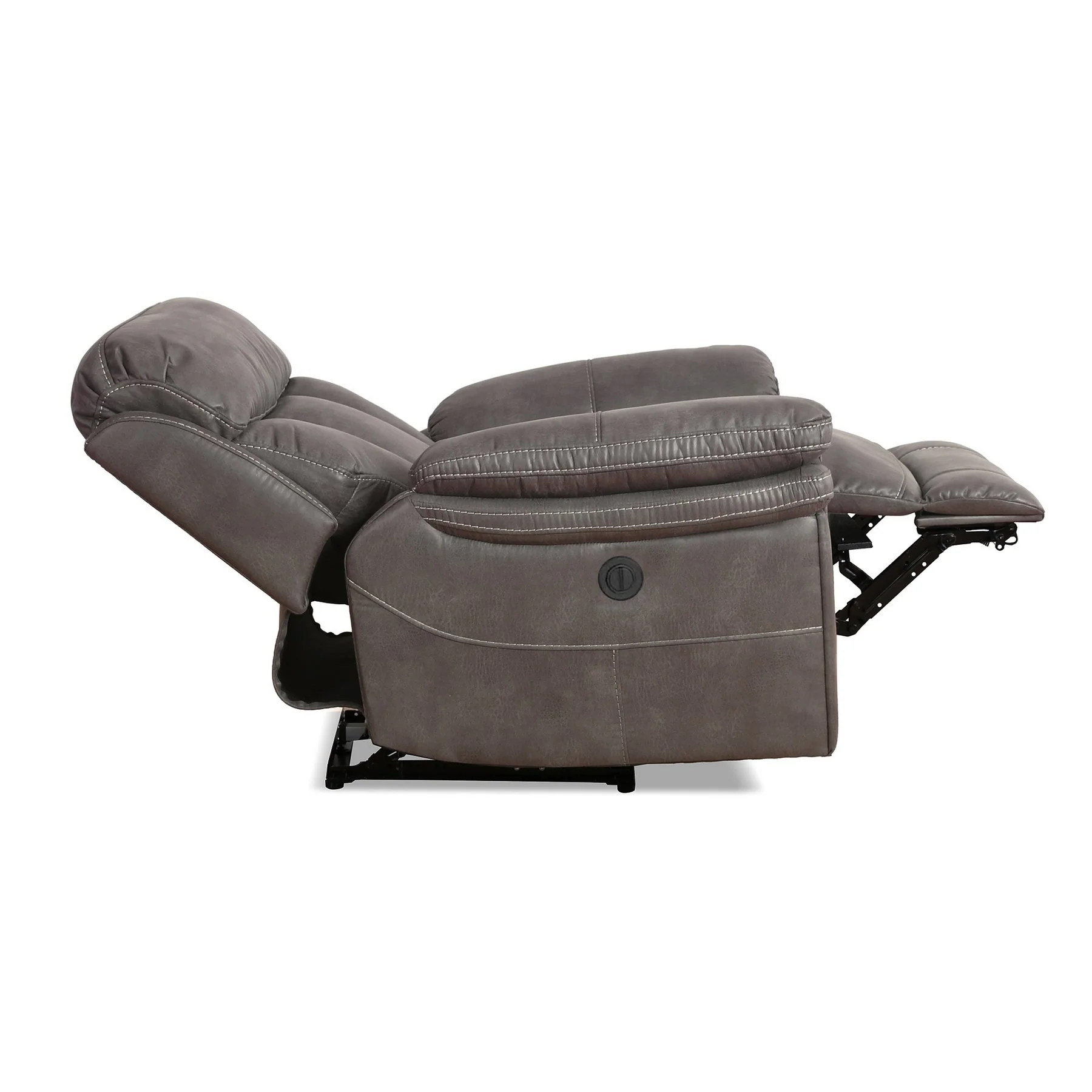 Estelle Power Recliner Chair in Gunmetal Fabric - Image 5