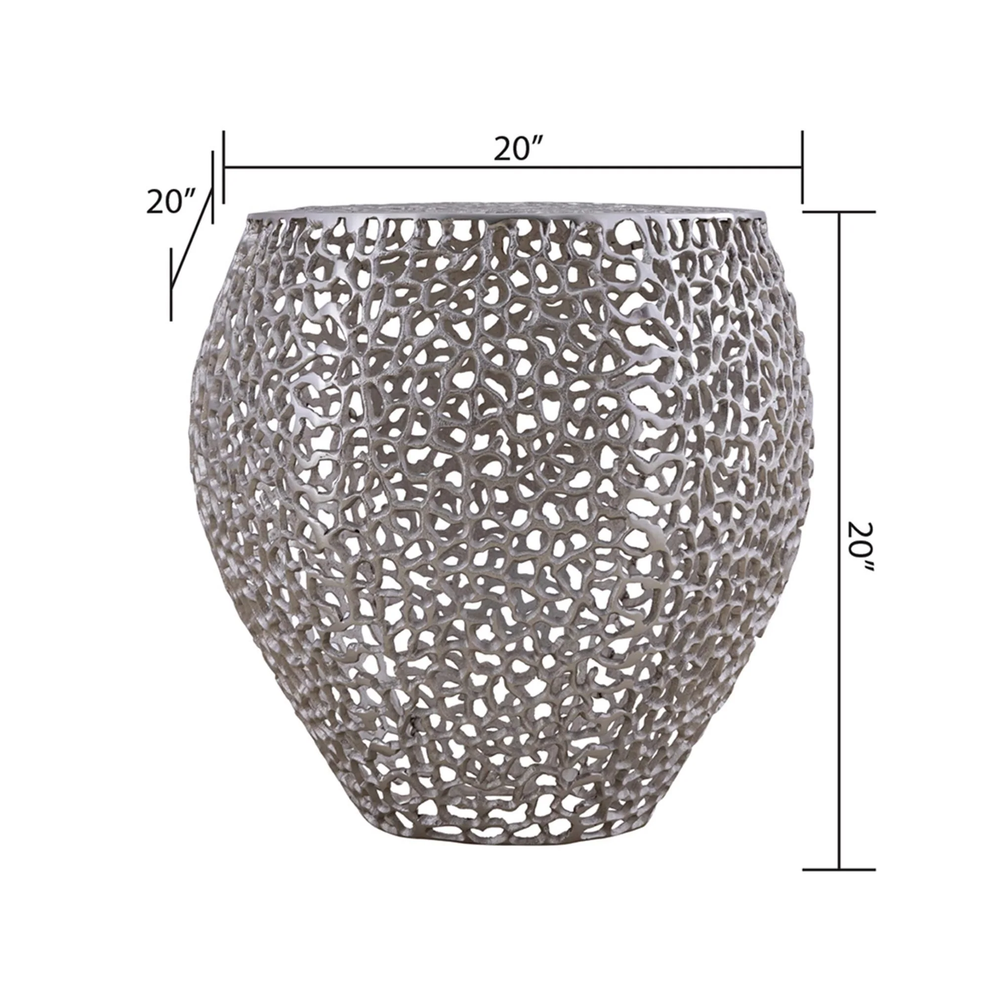 ET3403-18 Side Table Silver - Image 5