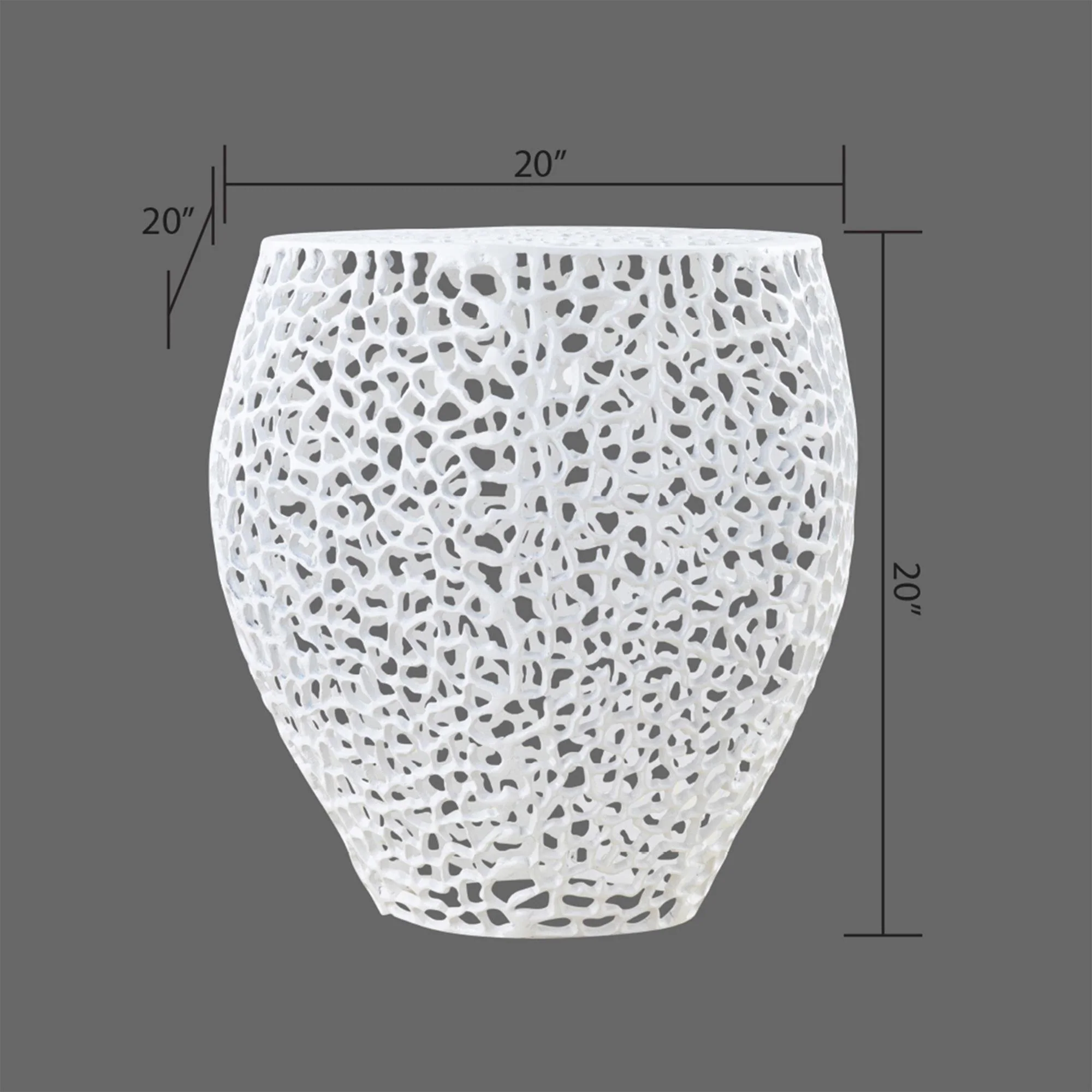 ET3403-18 Side Table White - Image 4