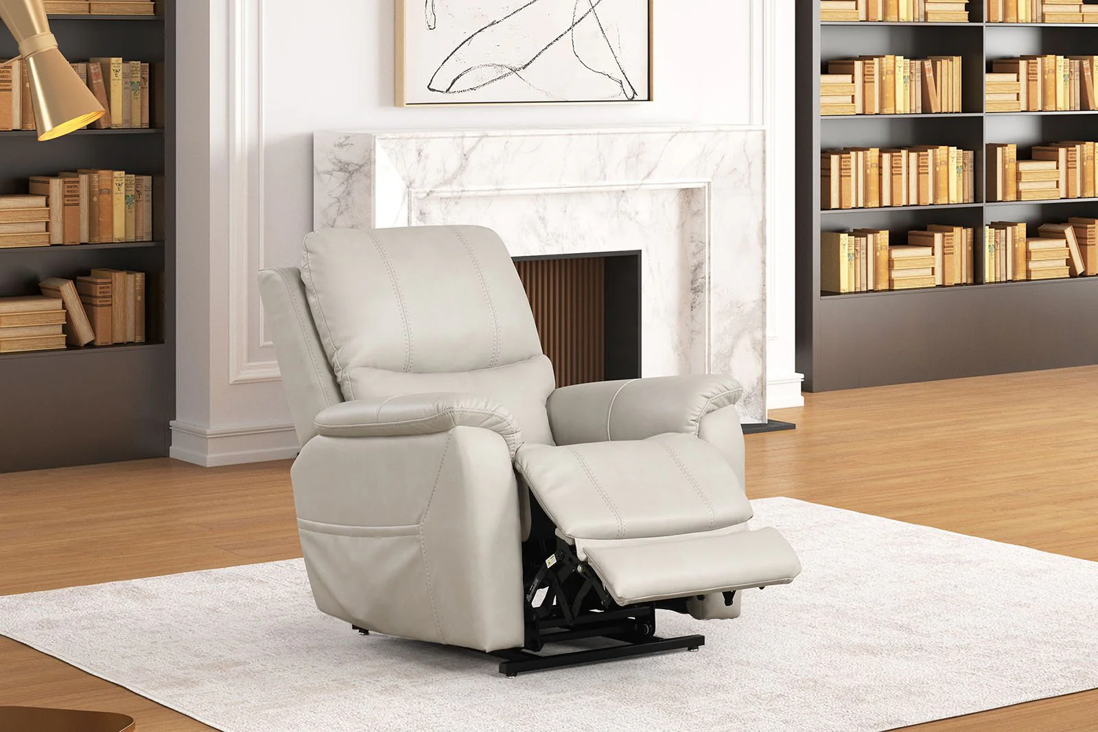 Ethelreda Lift Chair, Light Gray - Image 2