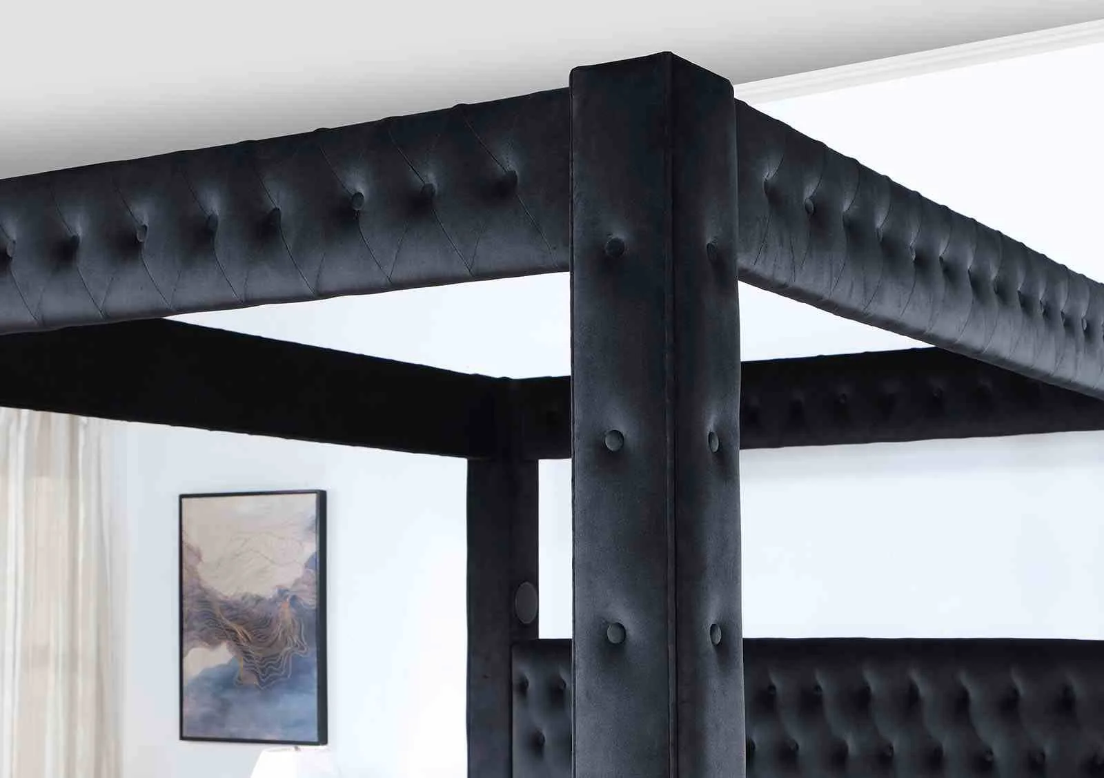 Etherea E.King Bed, Black - Image 4