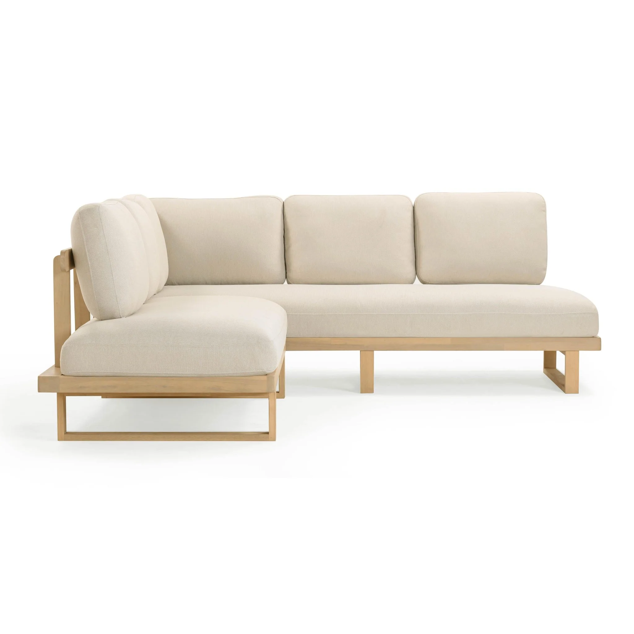Evan Cream Outdoor L-Sectional - Image 3