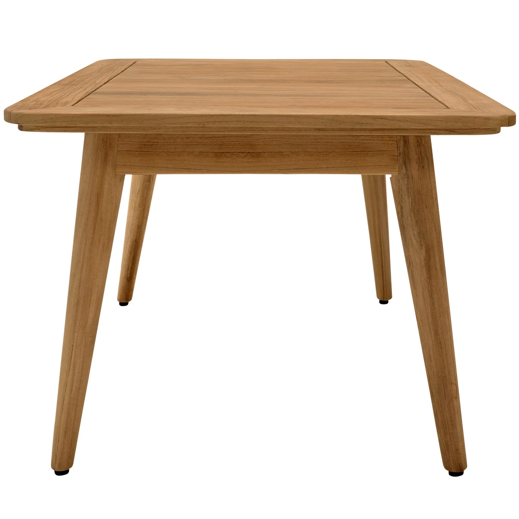 Eve Outdoor Rectangular Teak Wood Coffee Table - Image 3