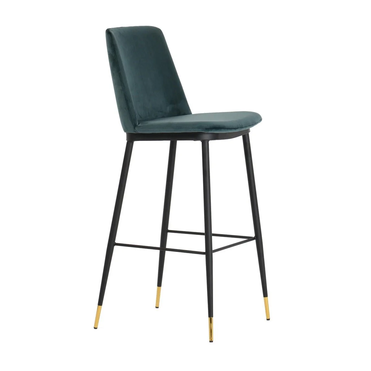Evora Green Velvet Counter Stool (Set of 2) - Image 8