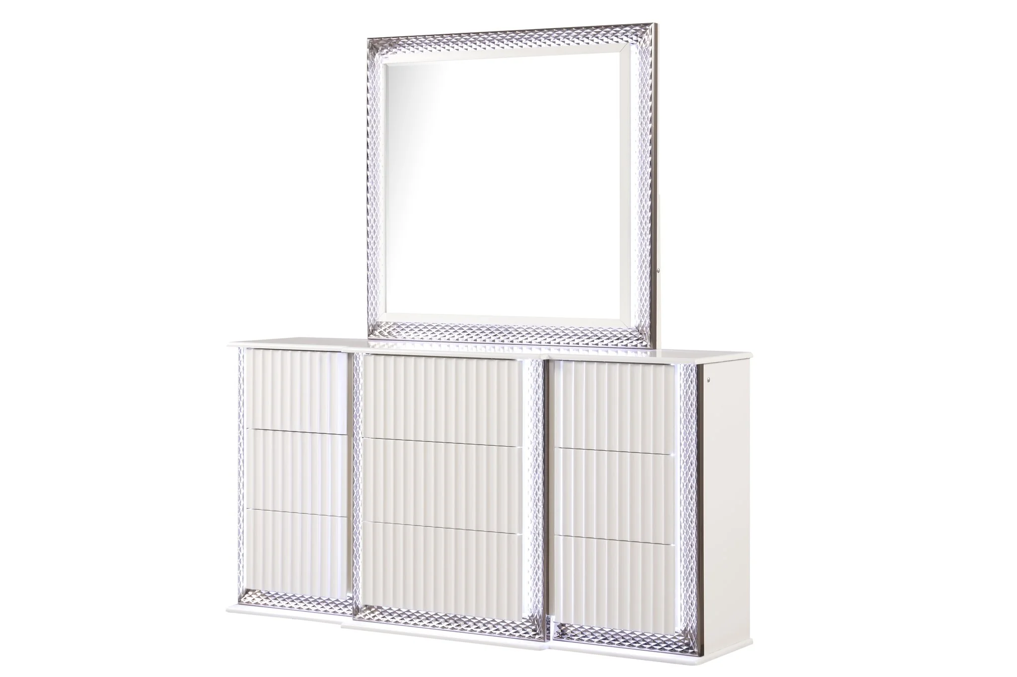 Fabio King 4PC Bedroom Set White - Image 10