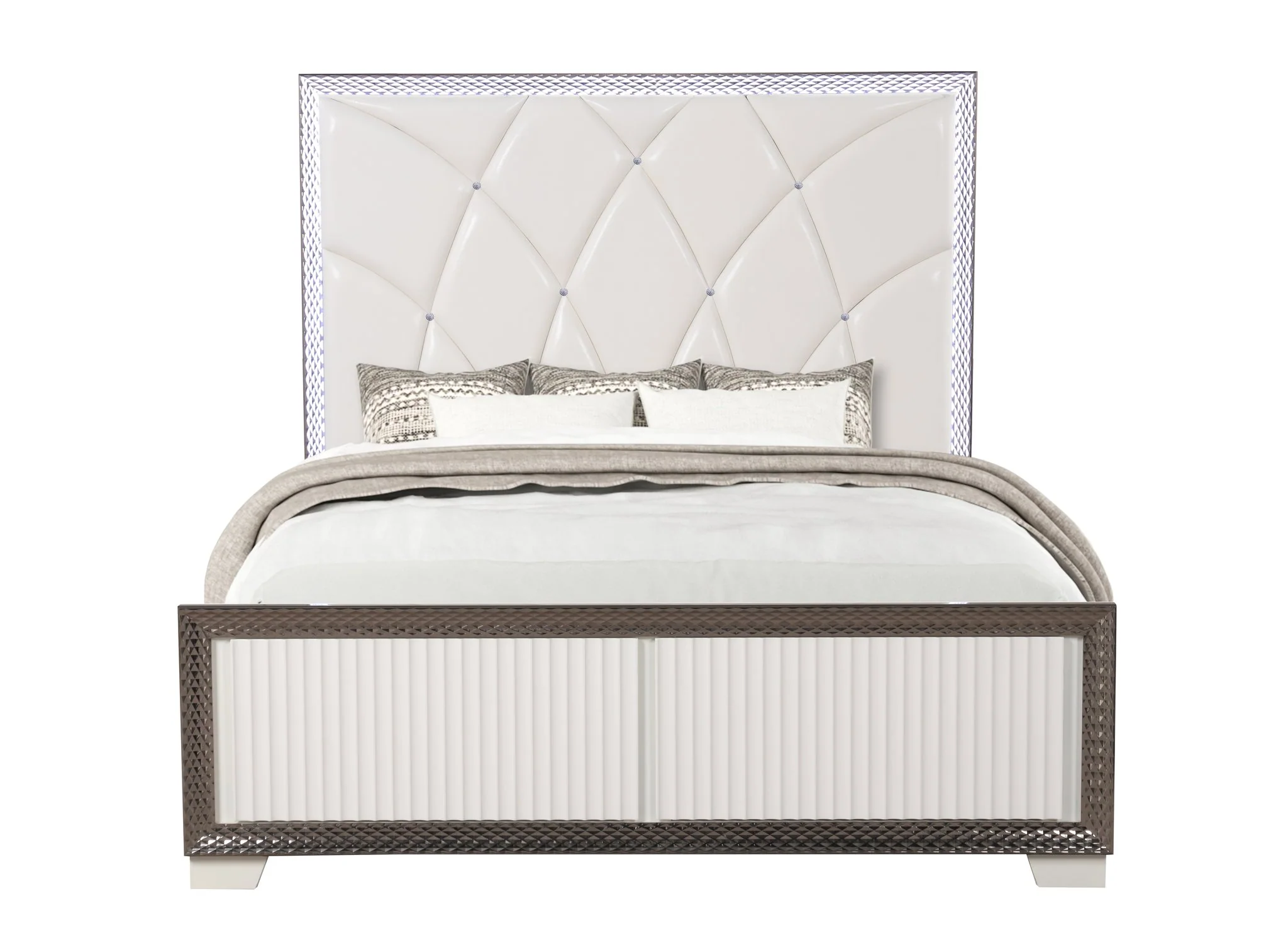 Fabio King 5PC Bedroom Set White - Image 4