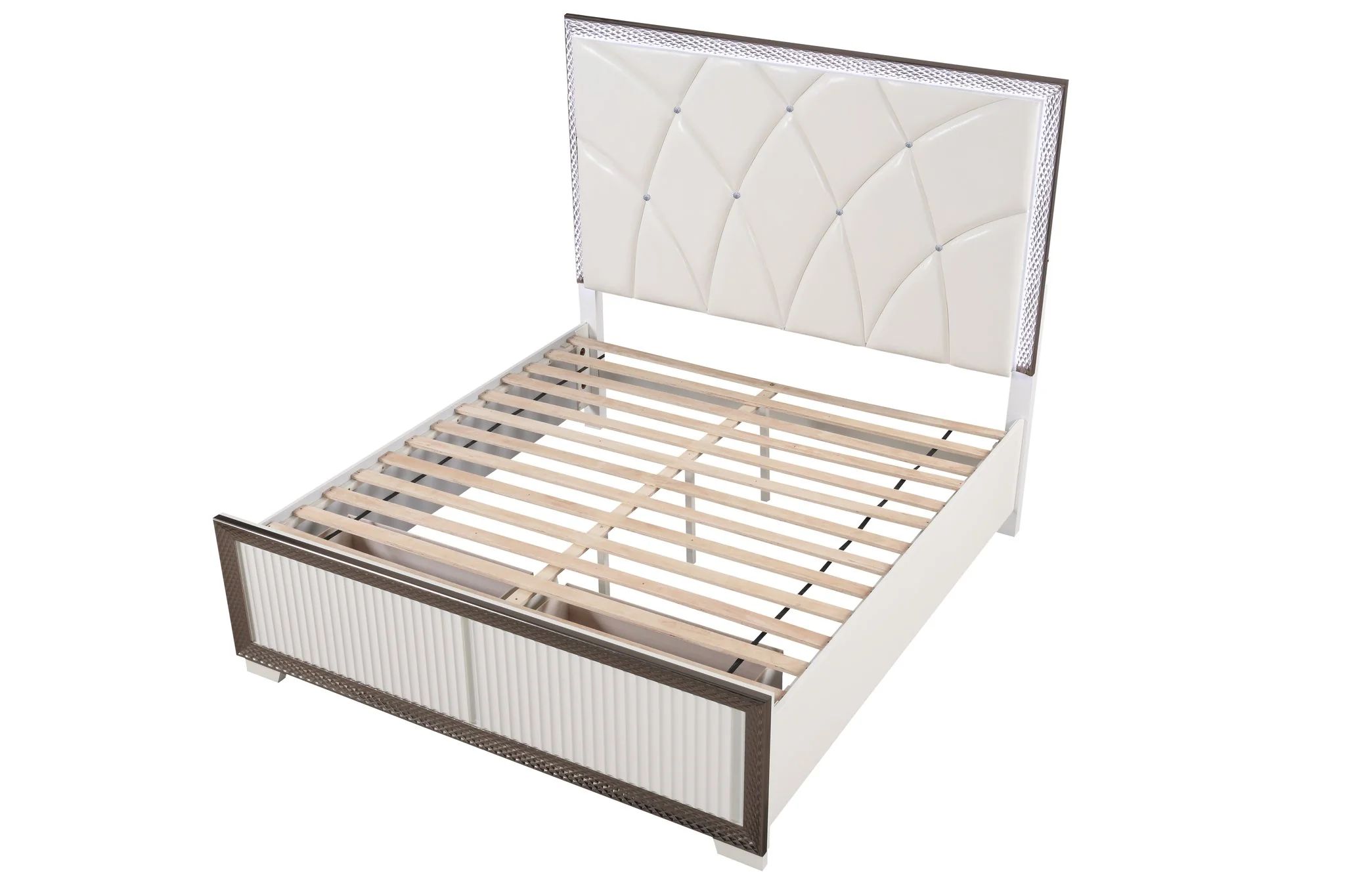 Fabio Queen Bed White - Image 4