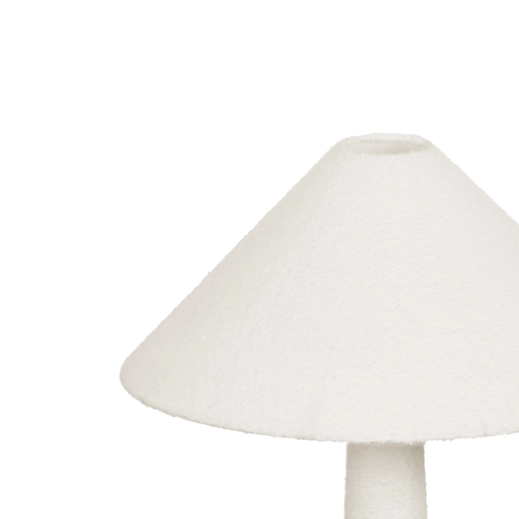Faith White Boucle Floor Lamp - Image 4