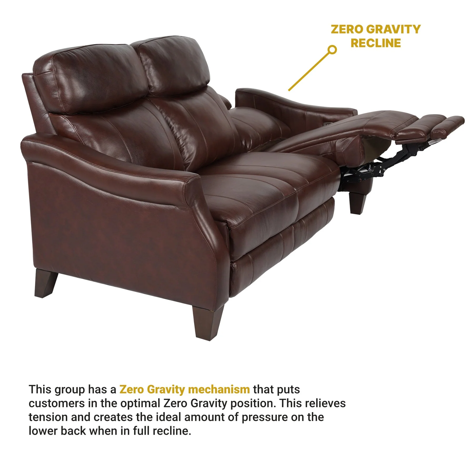 Felicity 84" Zero Gravity Power Reclining Sofa in Chocolate Leather - Image 11