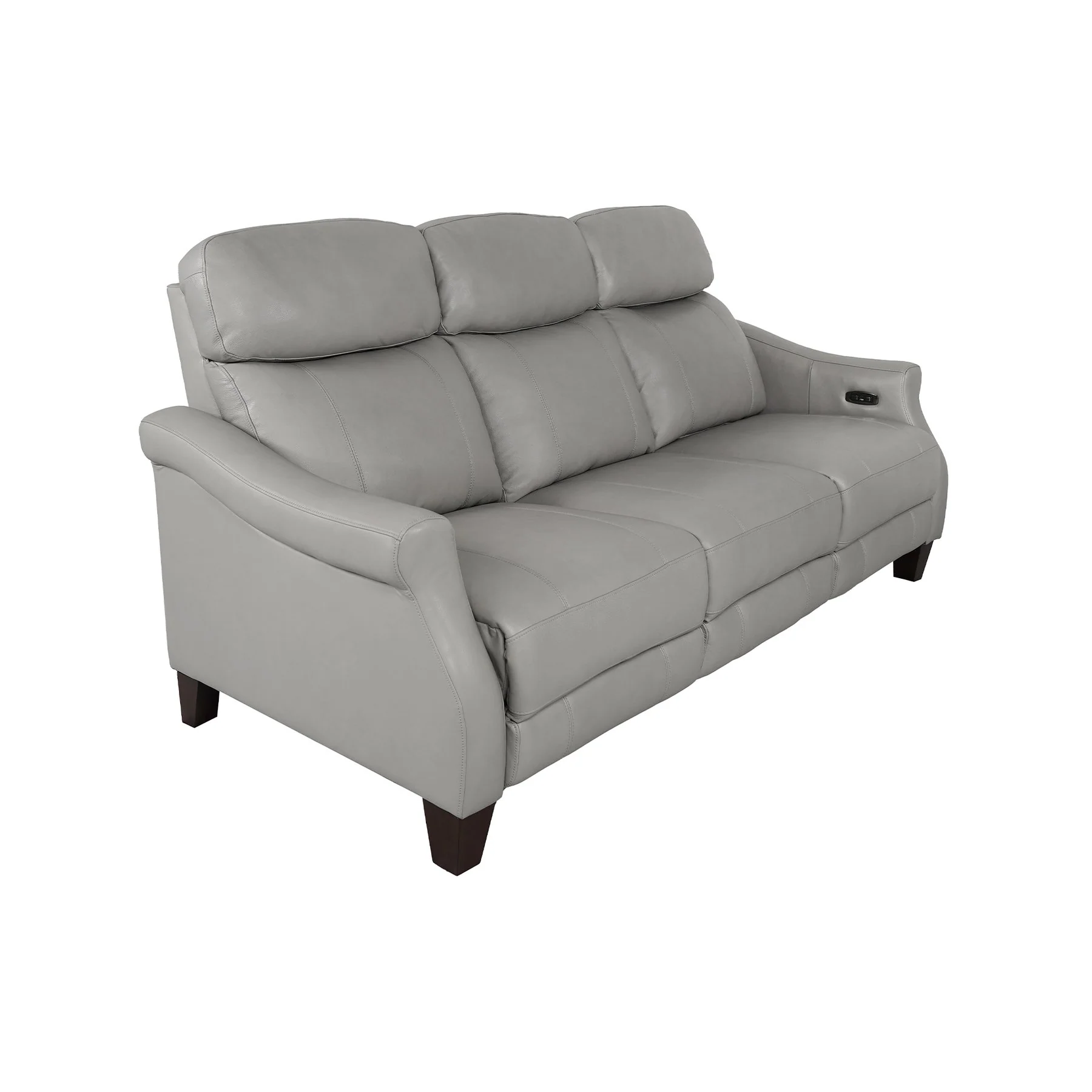 Felicity 84" Zero Gravity Power Reclining Sofa in Silver Leather - Image 2