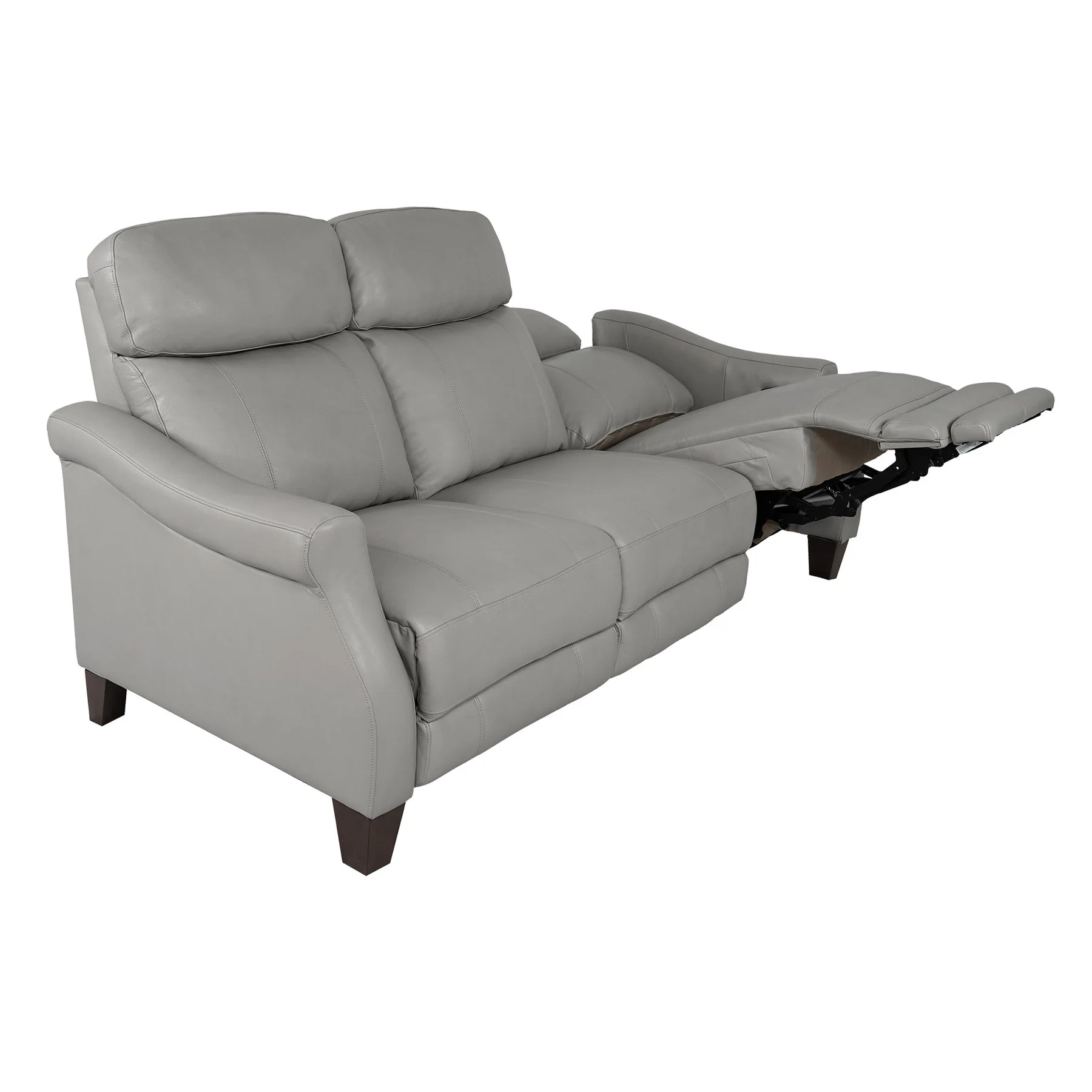 Felicity 84" Zero Gravity Power Reclining Sofa in Silver Leather - Image 4