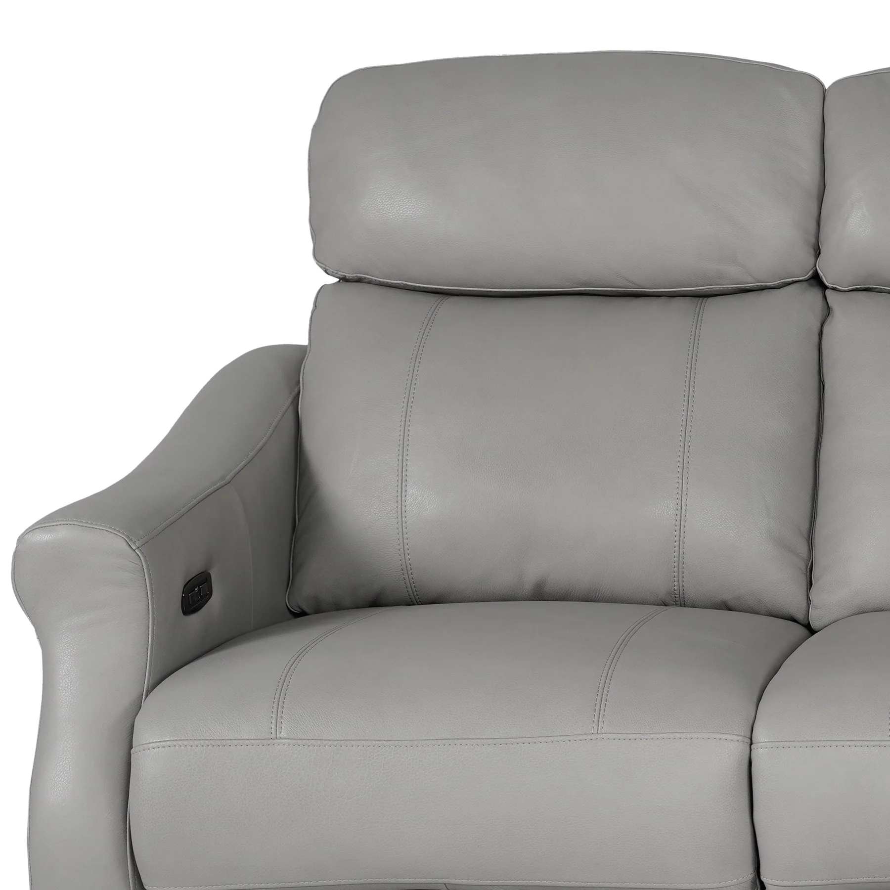 Felicity 84" Zero Gravity Power Reclining Sofa in Silver Leather - Image 7