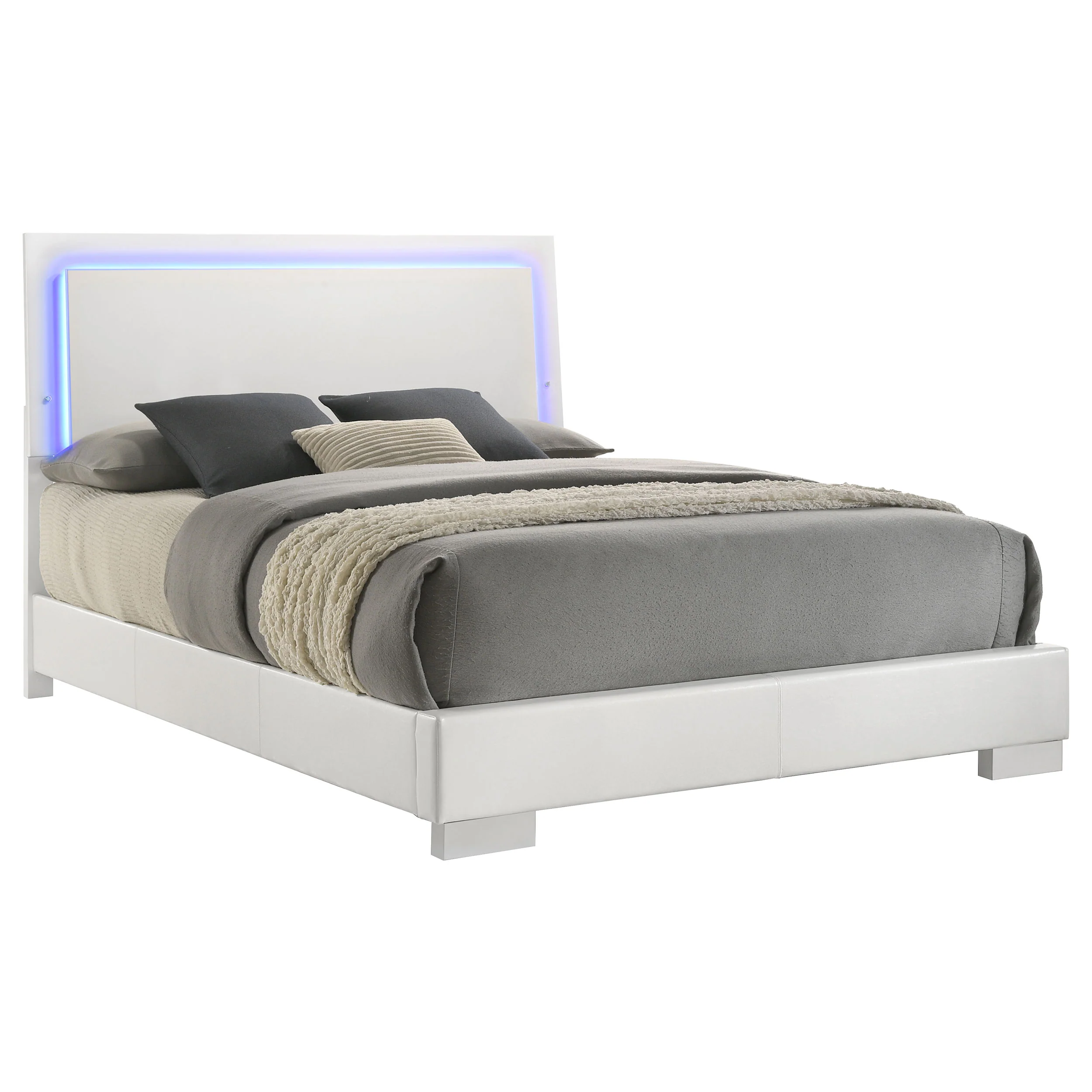 Felicity Panel Bed with LED Lighting - Image 3