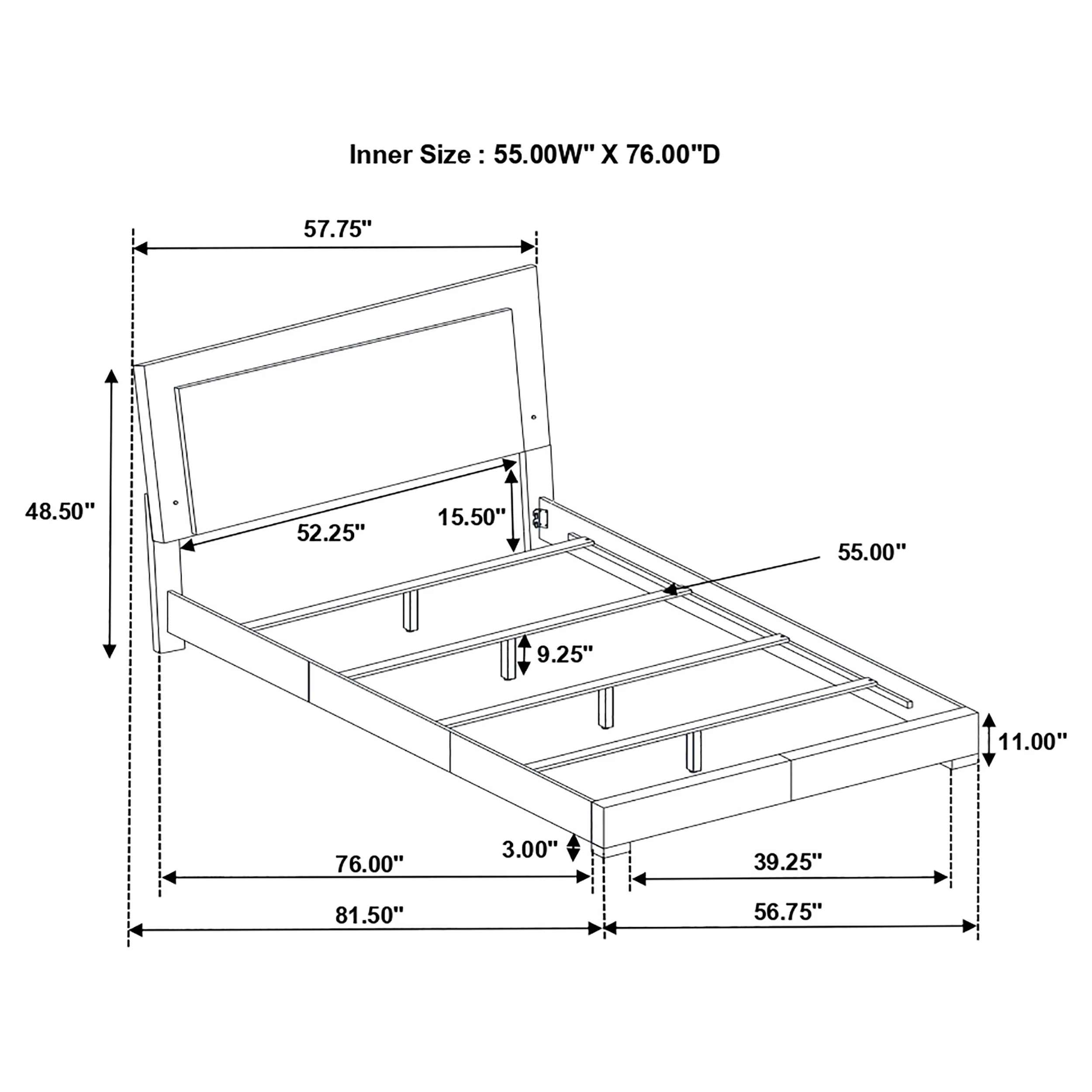 Felicity Panel Bed with LED Lighting - Image 31