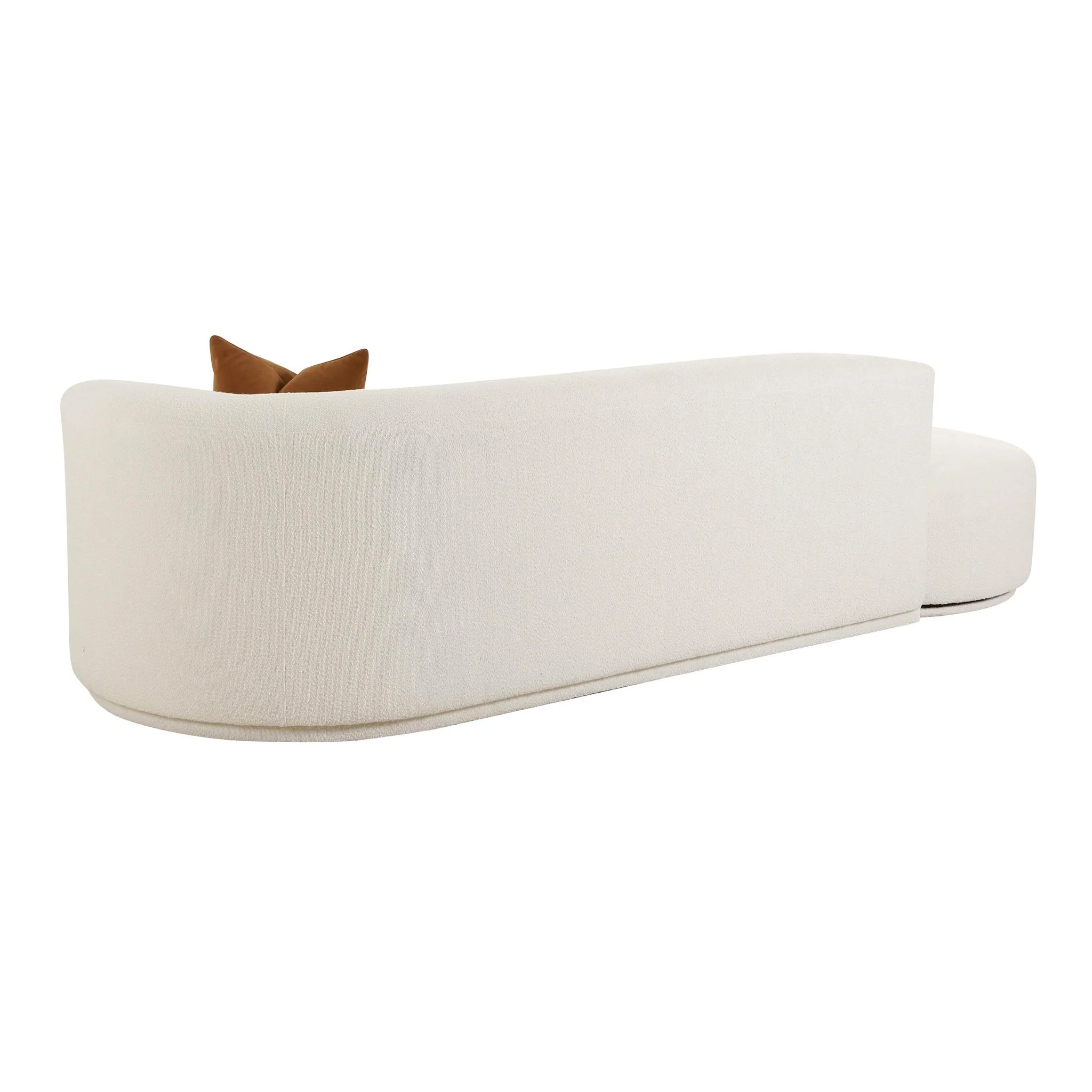 Fickle Cream Boucle 2-Piece Chaise Modular RAF Sofa - Image 5