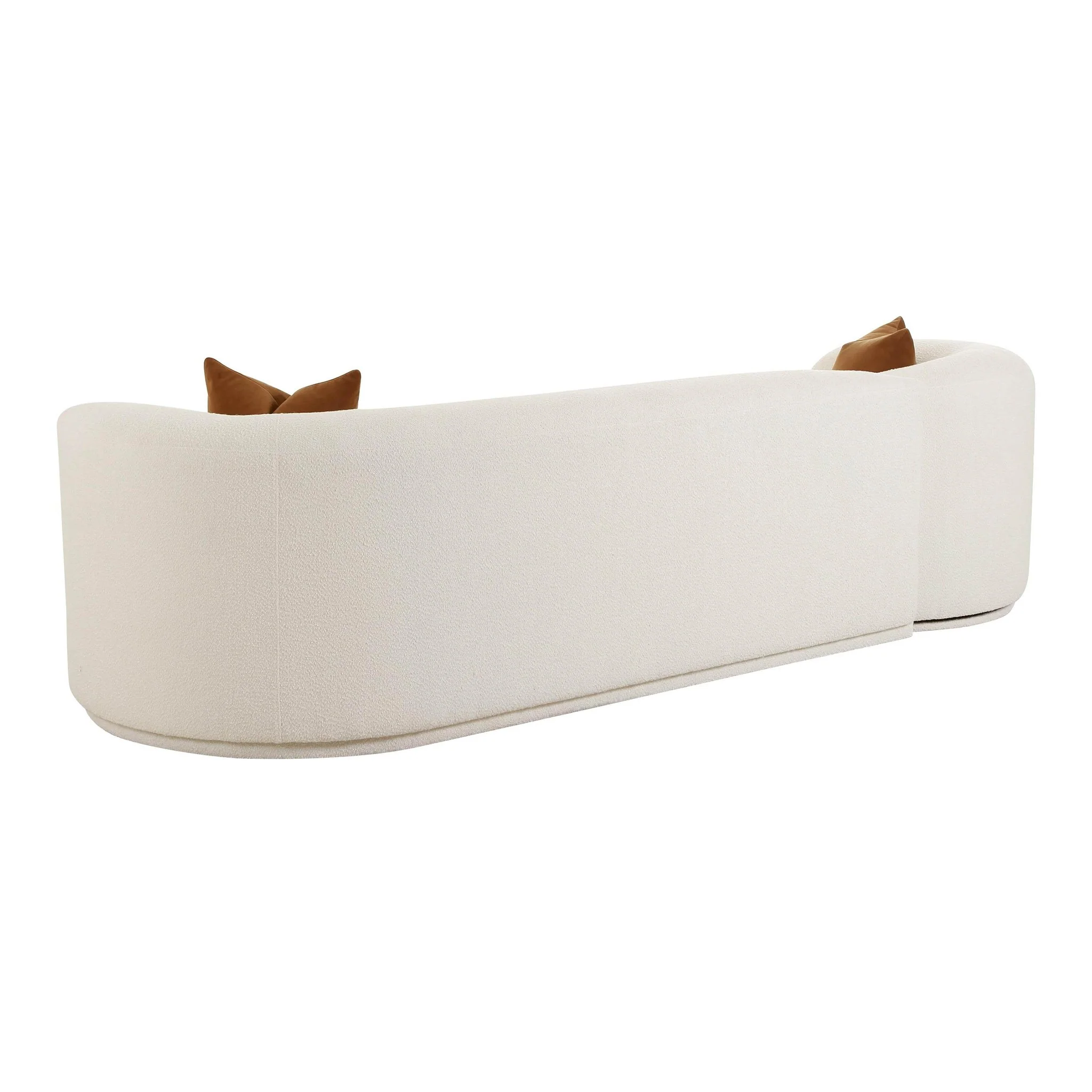 Fickle Cream Boucle 2-Piece Modular RAF Sofa - Image 5