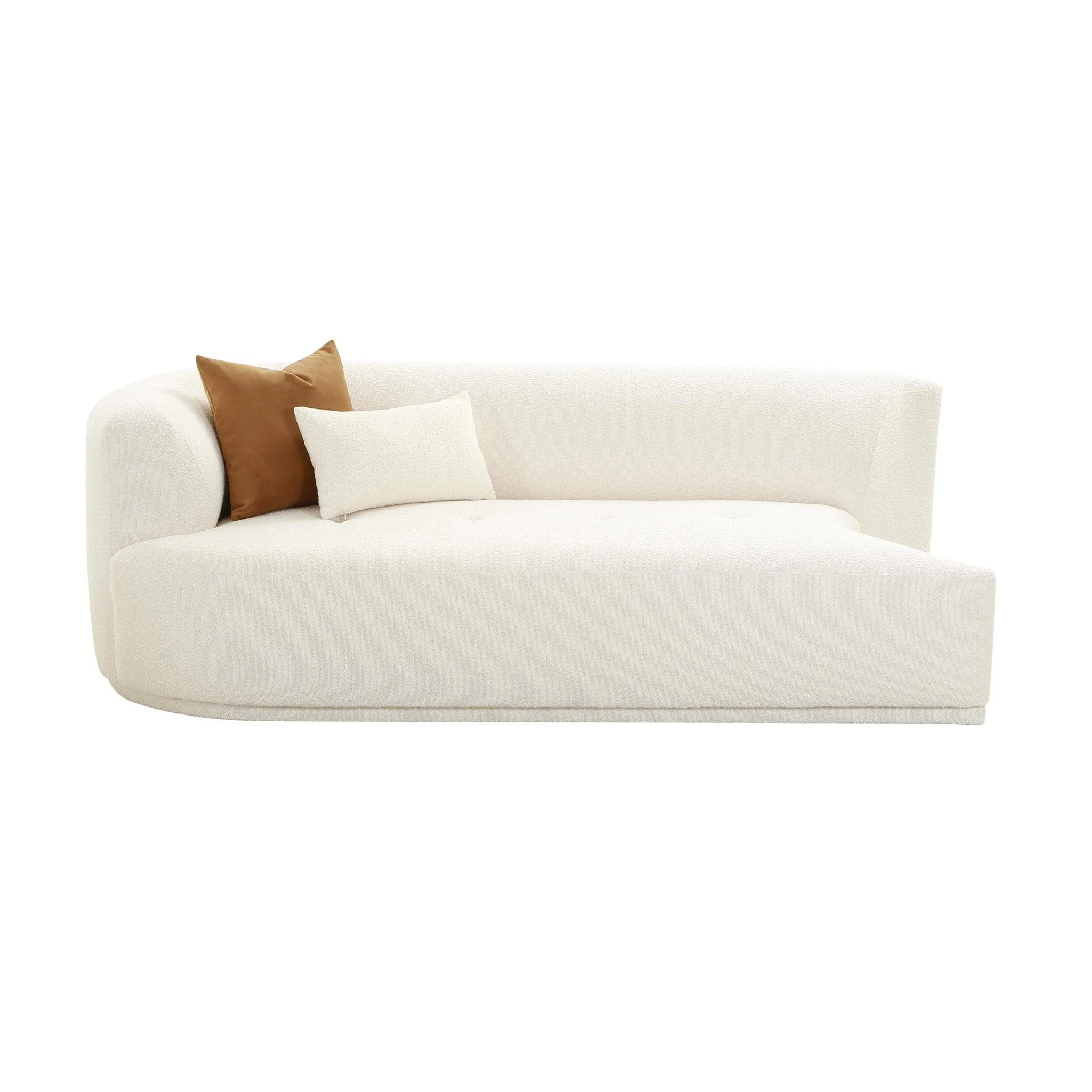 Fickle Cream Boucle Modular LAF Loveseat - Image 3