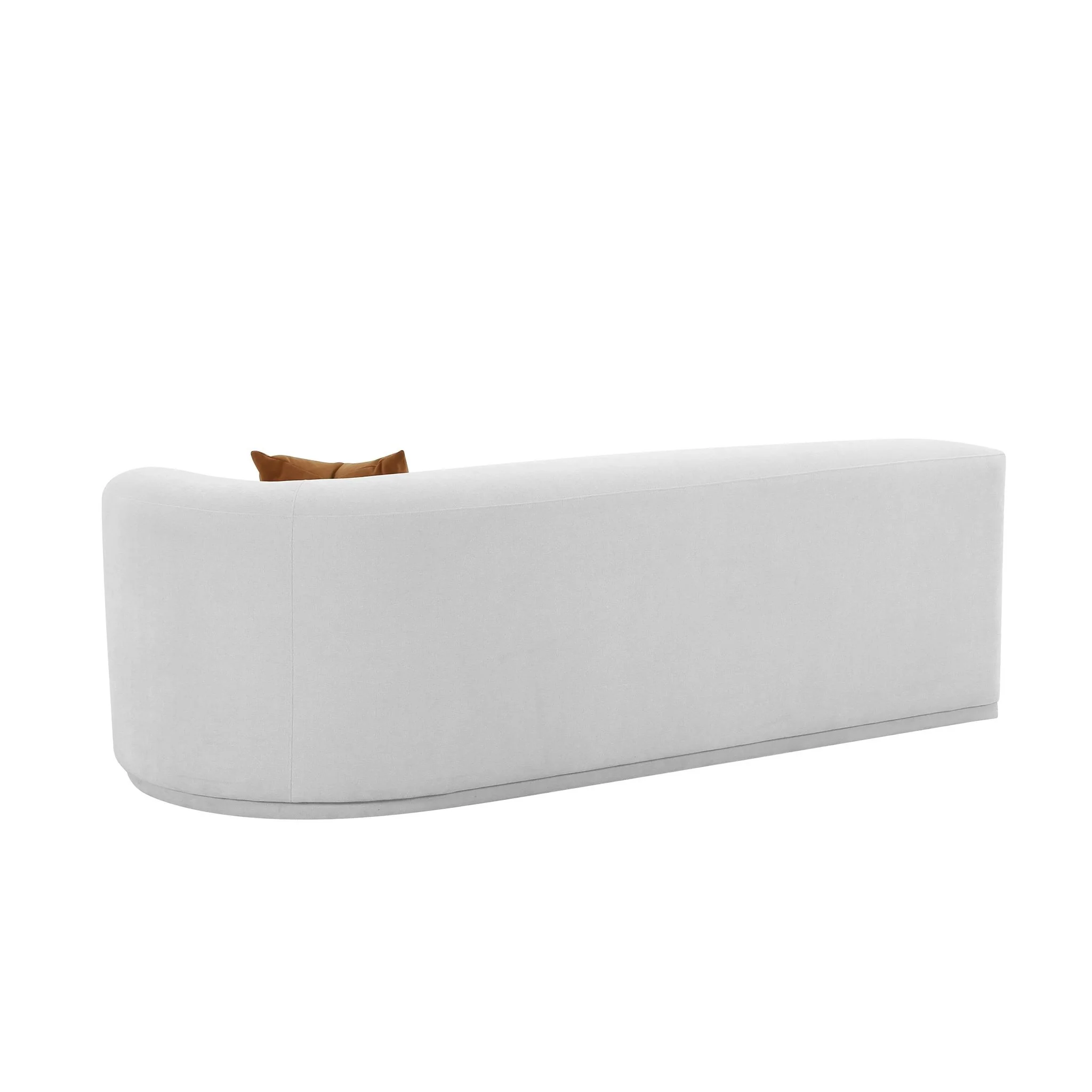 Fickle Grey Velvet Modular RAF Loveseat - Image 5