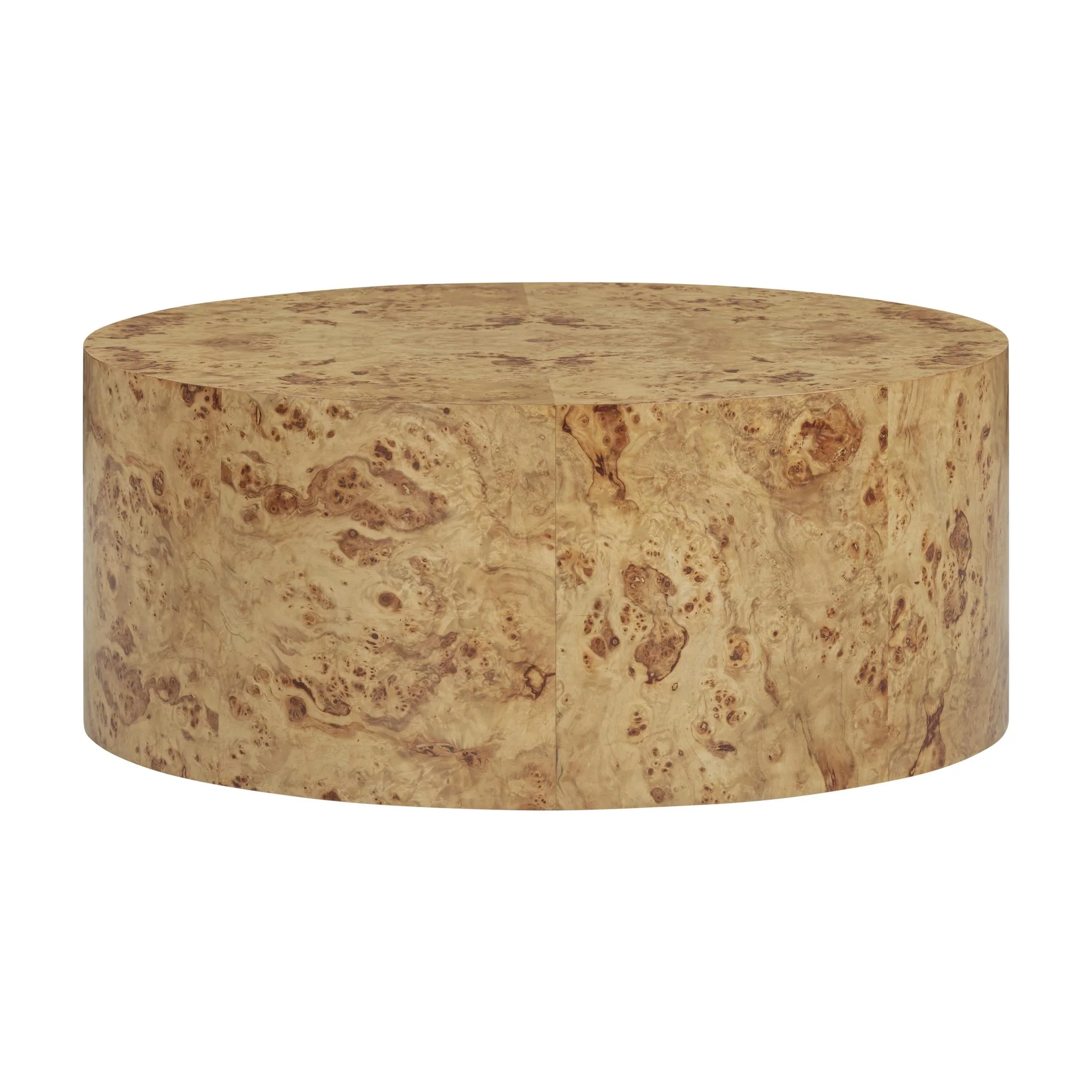 Fig Natural Burl Drum Coffee Table - Image 2