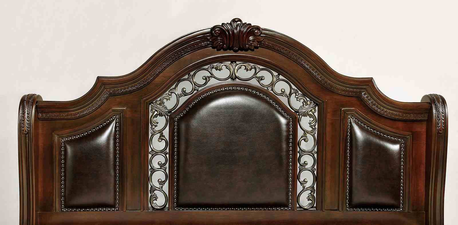 Flandreau Queen Bed, Brown Cherry - Image 4