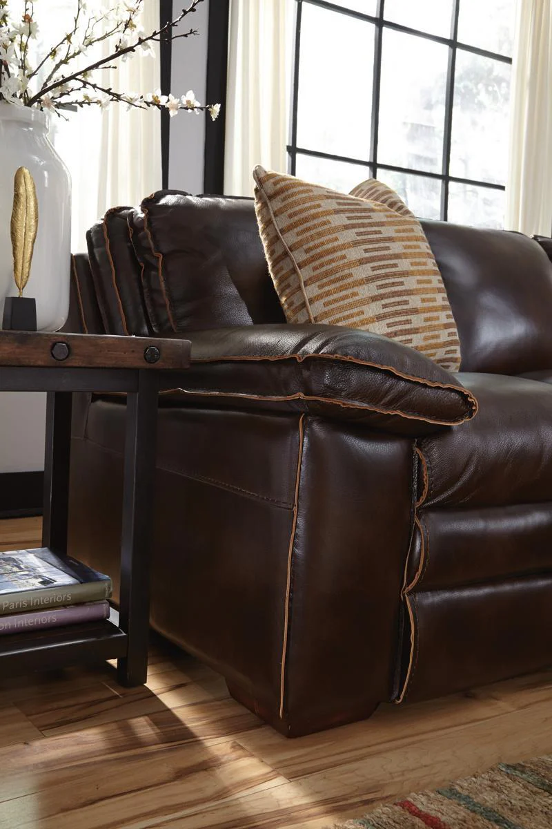 Flexsteel Carpenter Chairside Table in Rustic Brown - Image 2