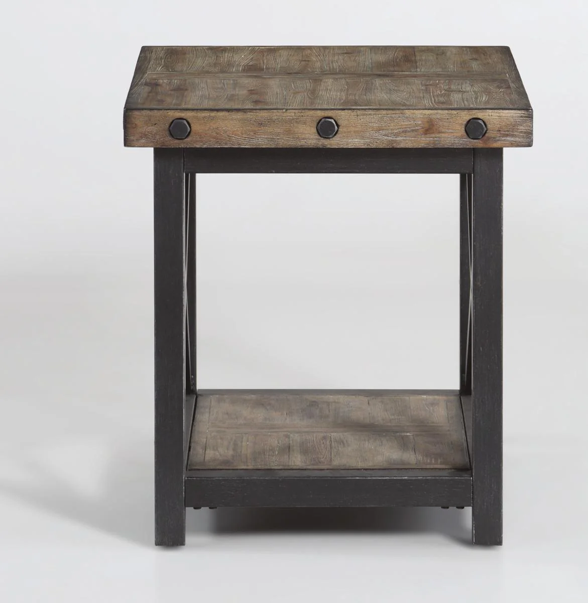 Flexsteel Carpenter End Table in Rustic Gray - Image 2