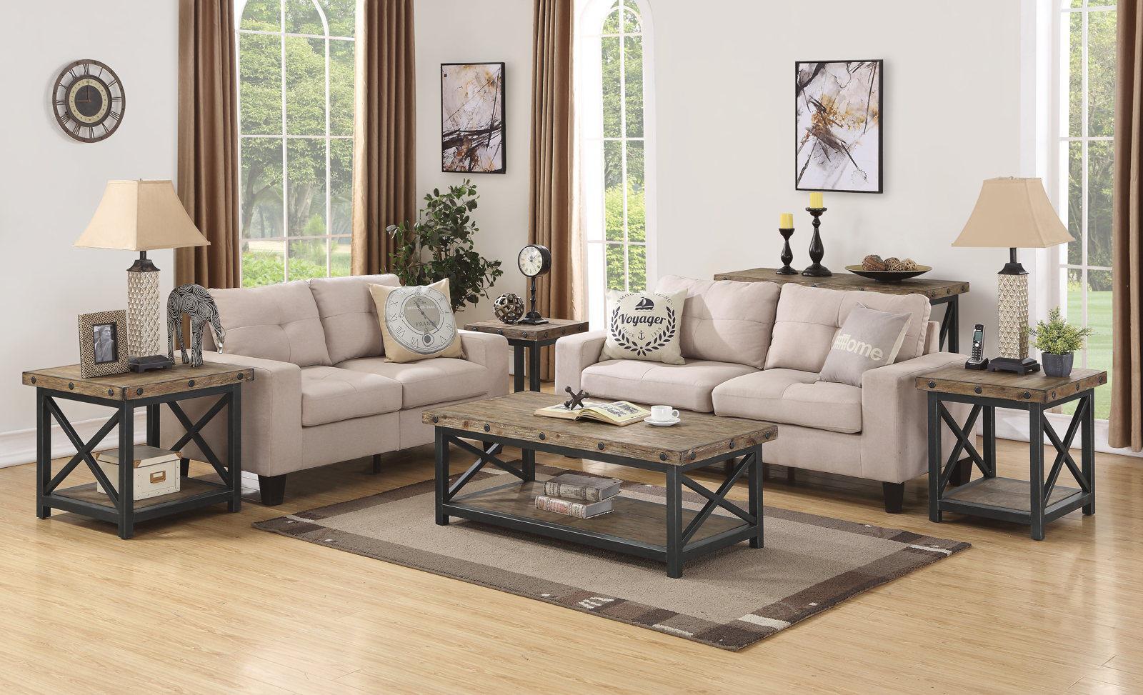 Flexsteel Carpenter Rectangular Coffee Table in Rustic Gray - Image 5