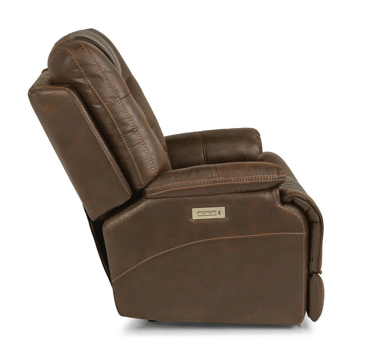 Flexsteel Dakota Power Recliner with Power Headrest and Lumbar - Image 4