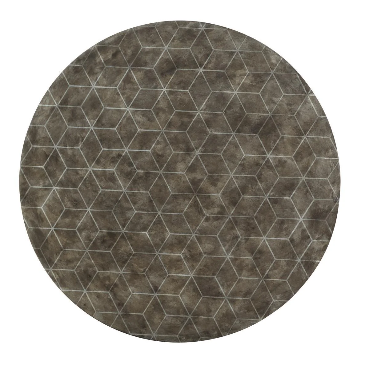 Flexsteel Halo Round Cocktail Table in Silver - Image 3