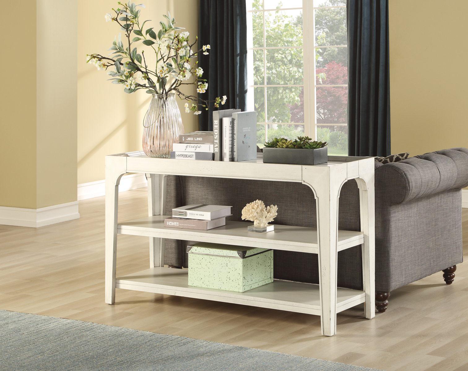 Flexsteel Harmony Sofa Table in White - Image 3