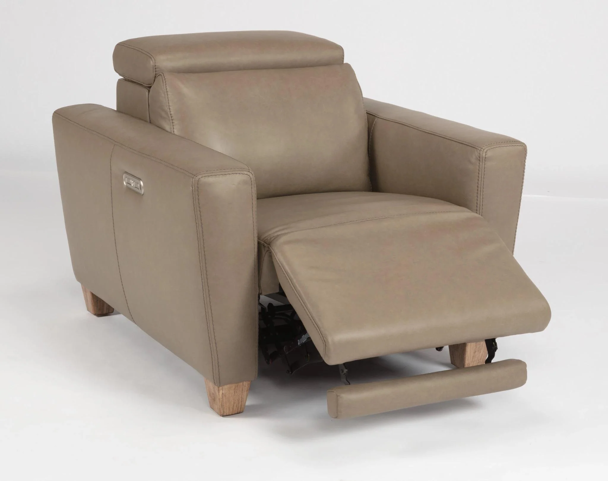 Flexsteel Latitudes Astra Leather Power Recliner w/Power Headrest - Image 3