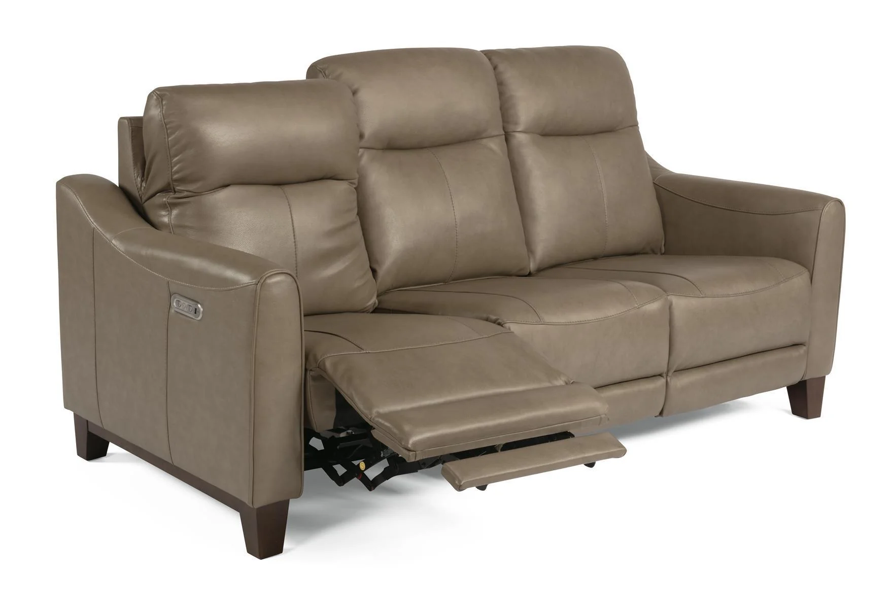 Flexsteel Latitudes Forte Leather Power Reclining Sofa w/Power Headrests - Image 3