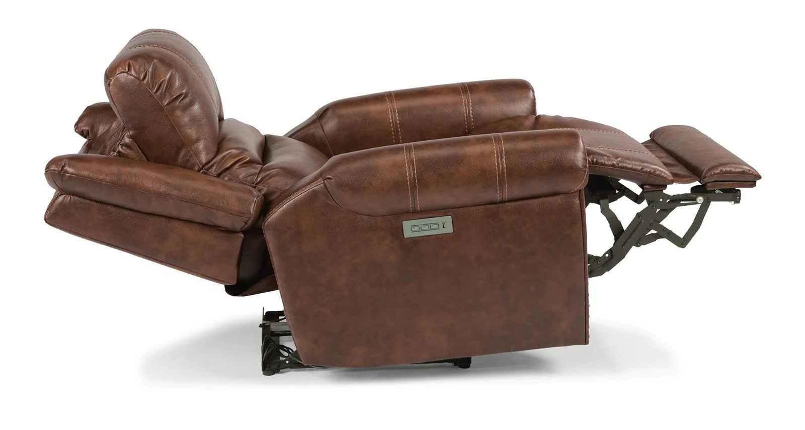 Flexsteel Oscar Power Recliner with Power Headrest and Lumbar - Image 3